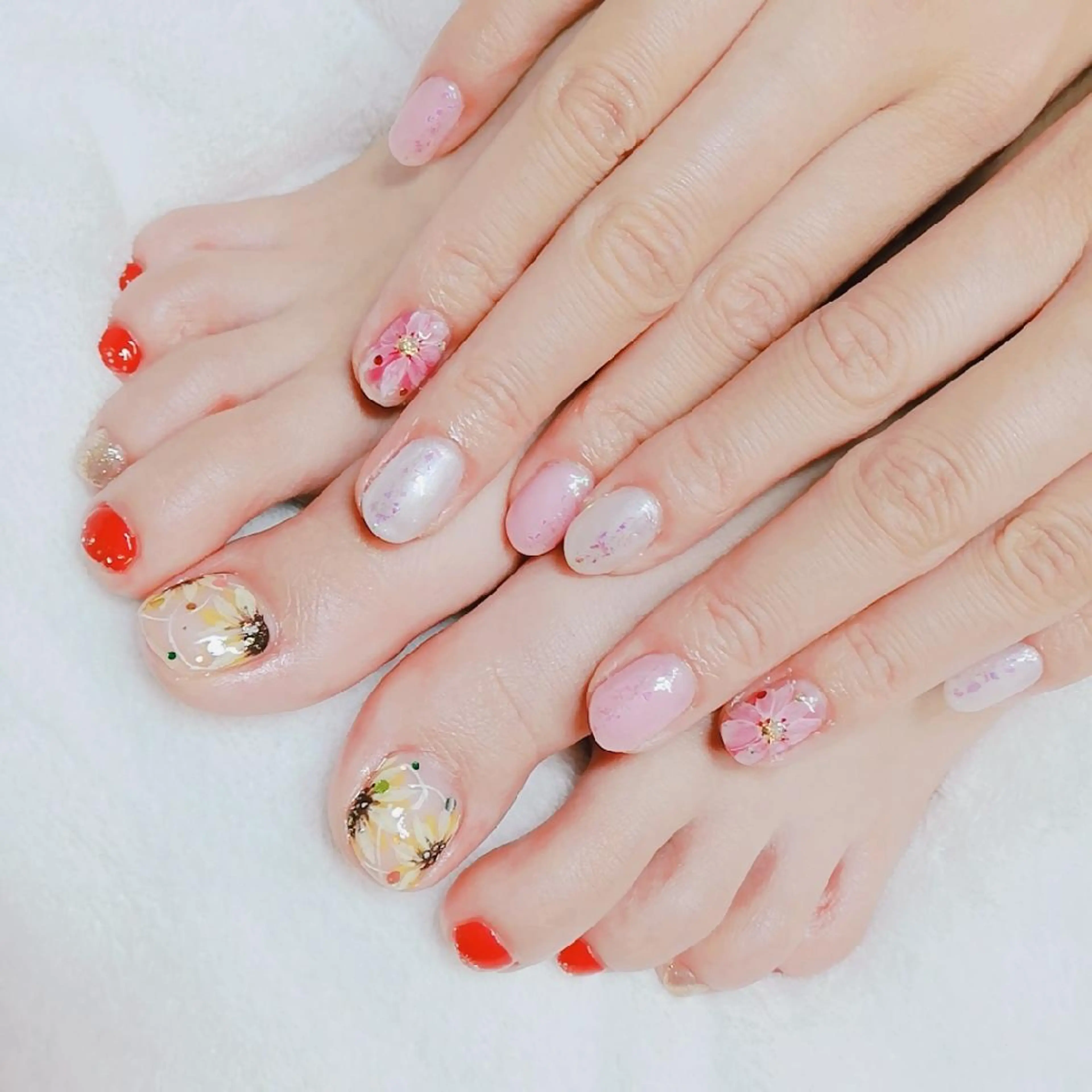 ネイル フットネイル 柴崎 美幸のネイルデザイン