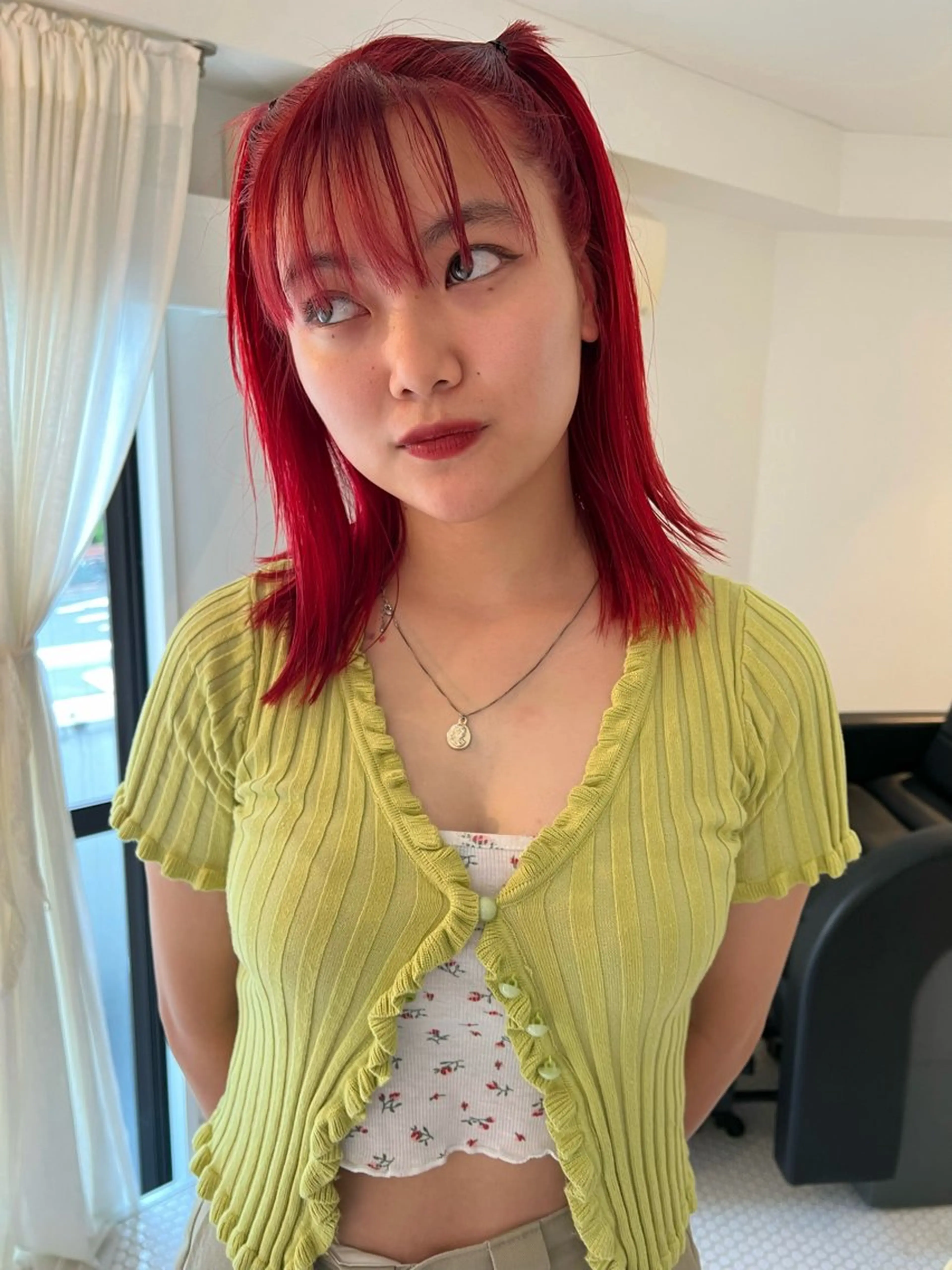 カラー カット ヘアカラー ブリーチカラー🎀 韓国風/寺門美優のヘアスタイル