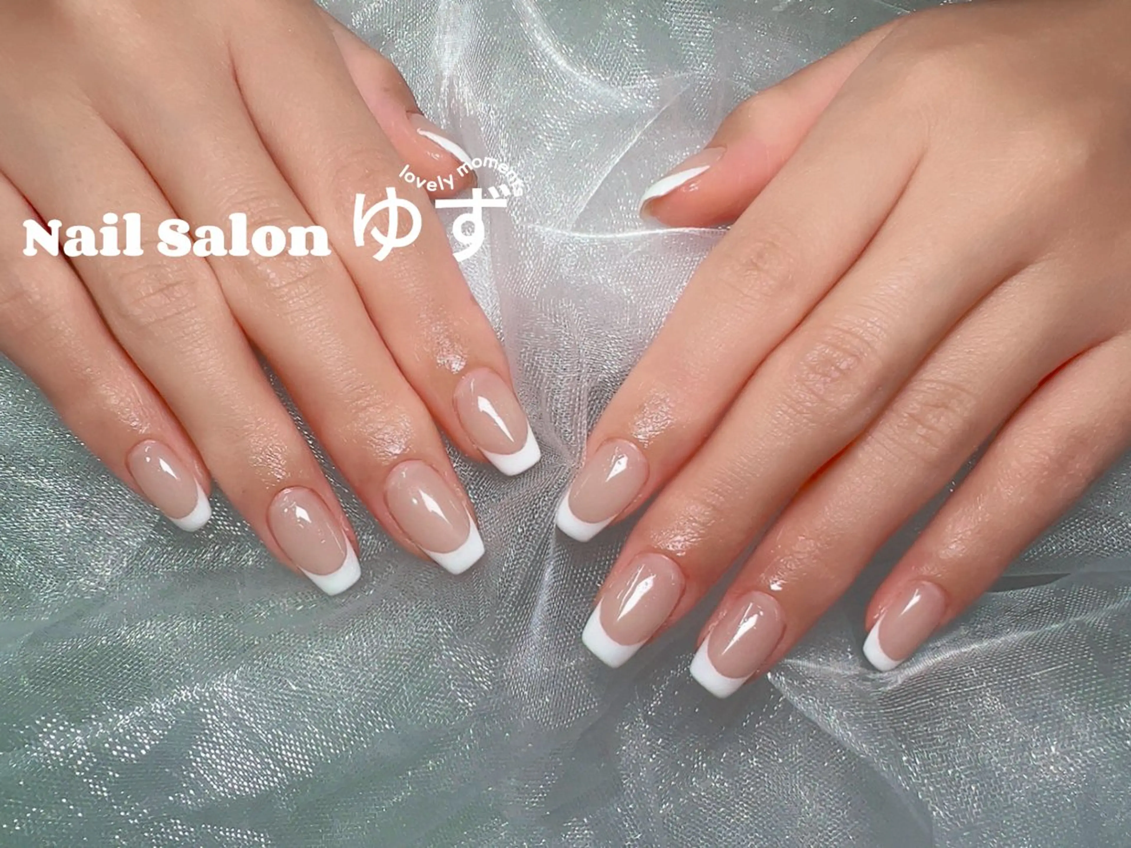 ショート 韓国風ヘア ハンドネイル ネイルサロン ゆずのネイルデザイン