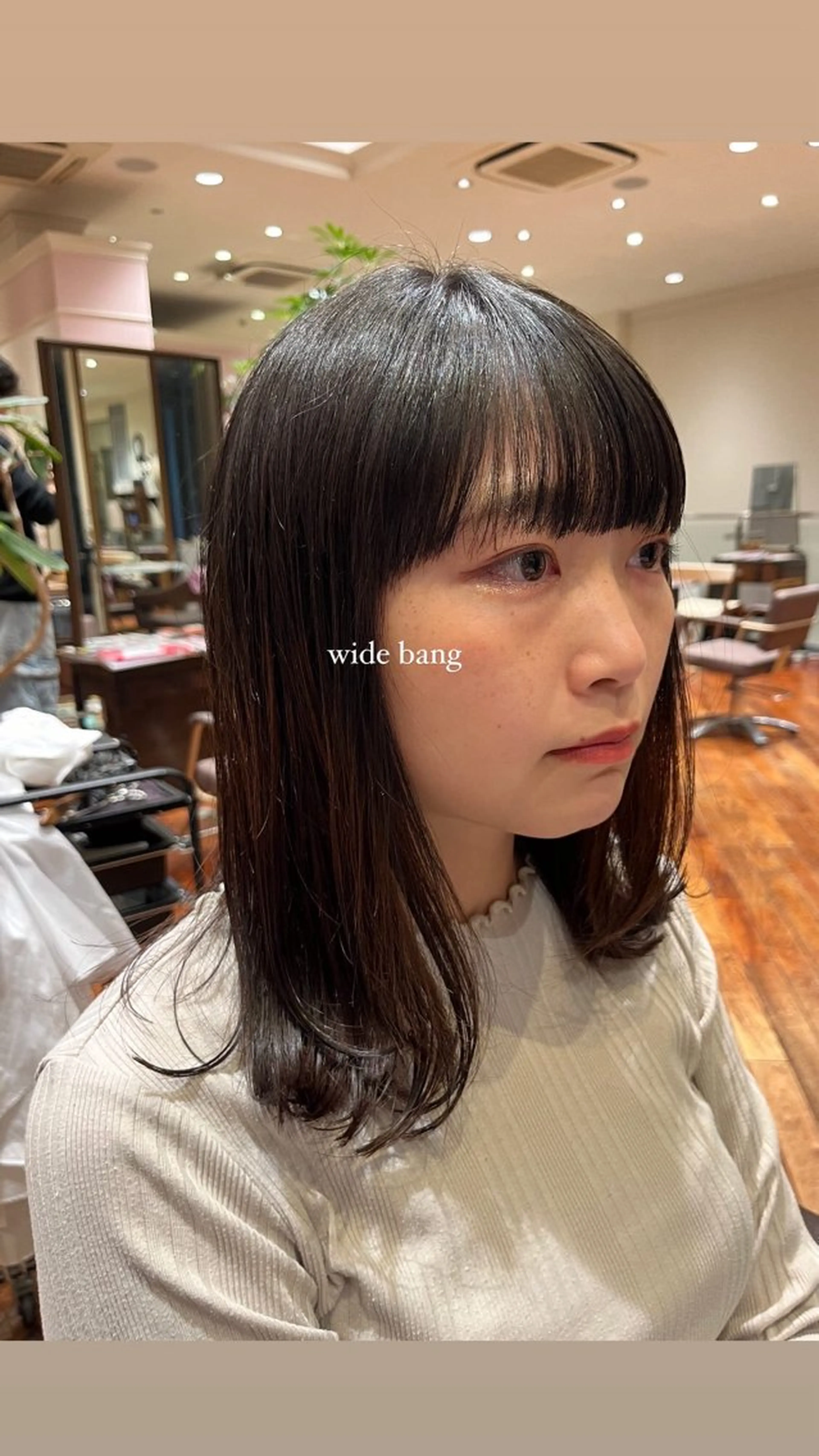 ミディアム ワイドバング ｼｮｰﾄｶｯﾄ 梅田 山下　すみれのヘアスタイル