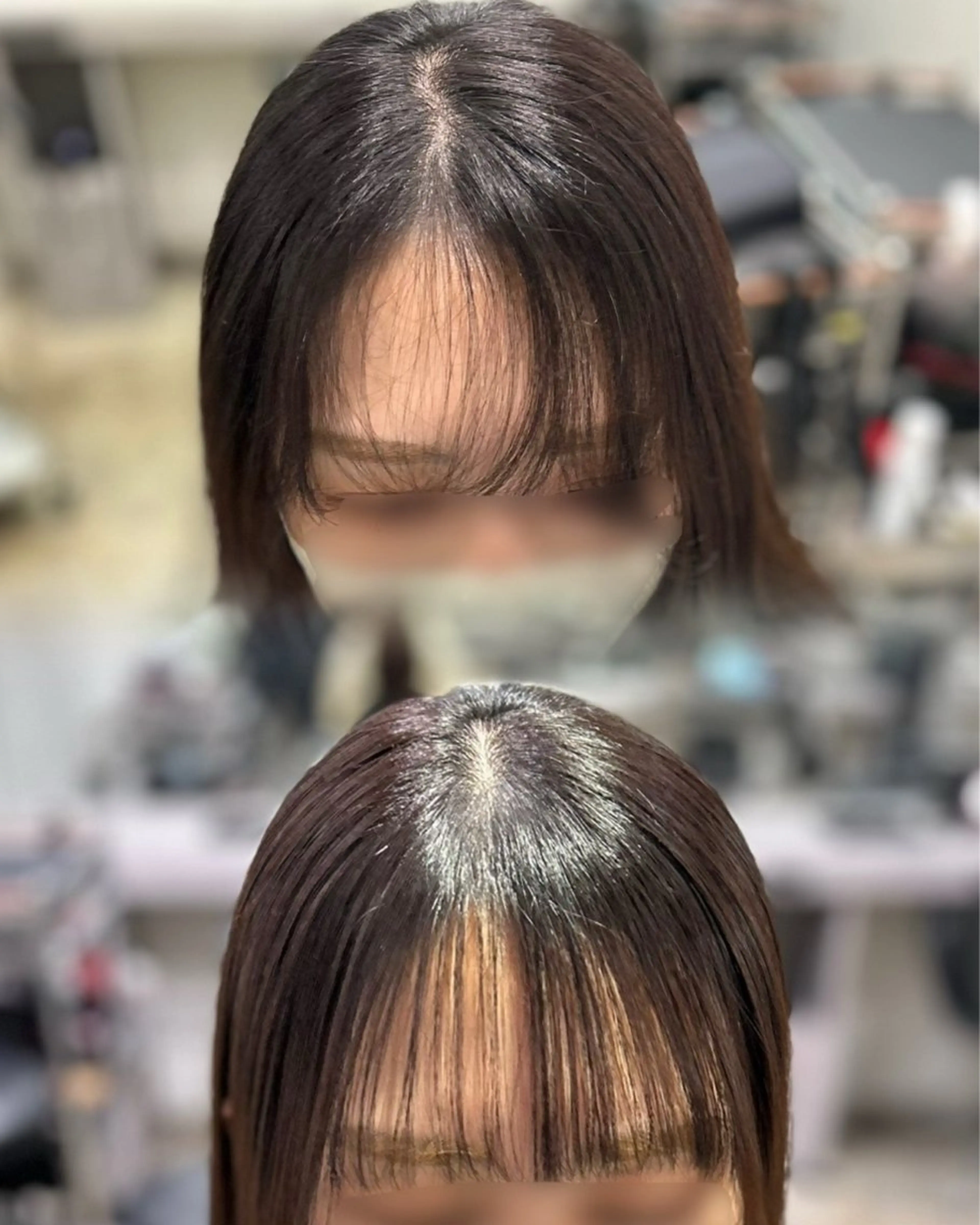 ミディアム カット 縮毛矯正 割れ癖も直す髪質改善 美容師✨みやたのヘアスタイル