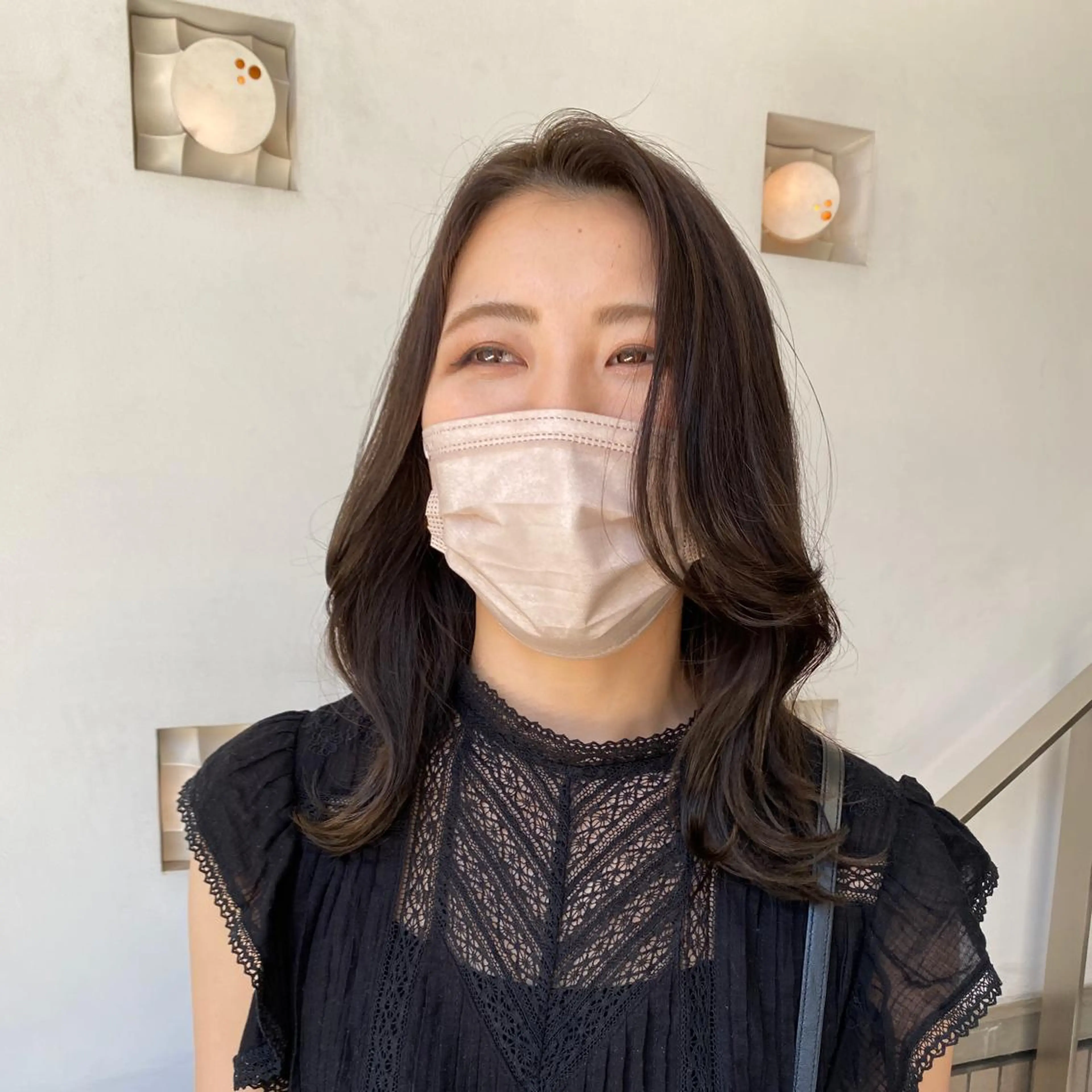 ミディアム カラー ヘアアレンジ オリーブカラー カット ヘアカラー ナカジ🌸ロブ/ボブ /前髪🌸のヘアスタイル