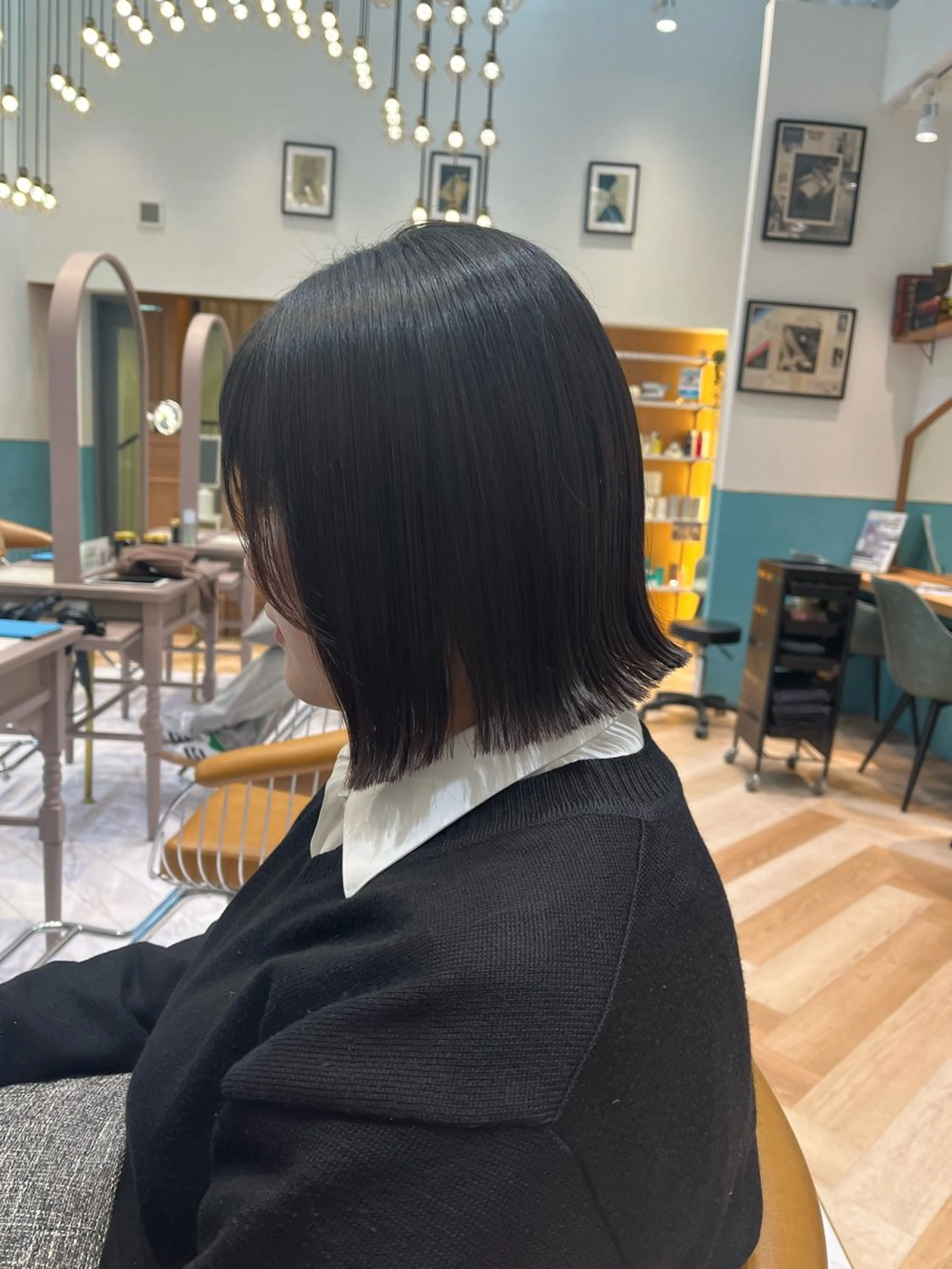 ミディアム 外ハネヘア stylist/ボブ ことの/韓国レイヤーのヘアスタイル