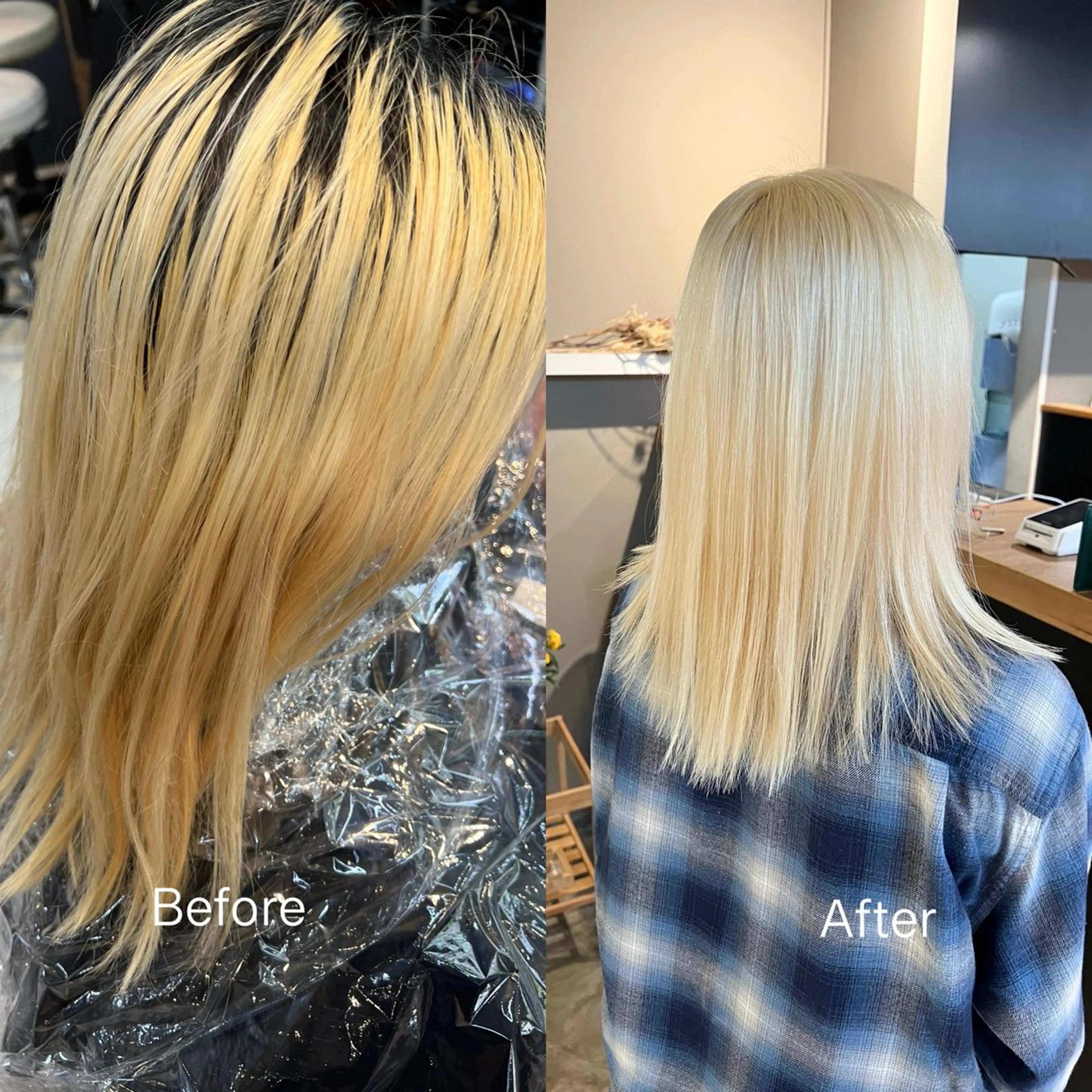 ロング カラー ブリーチ daiki 原宿のヘアスタイル