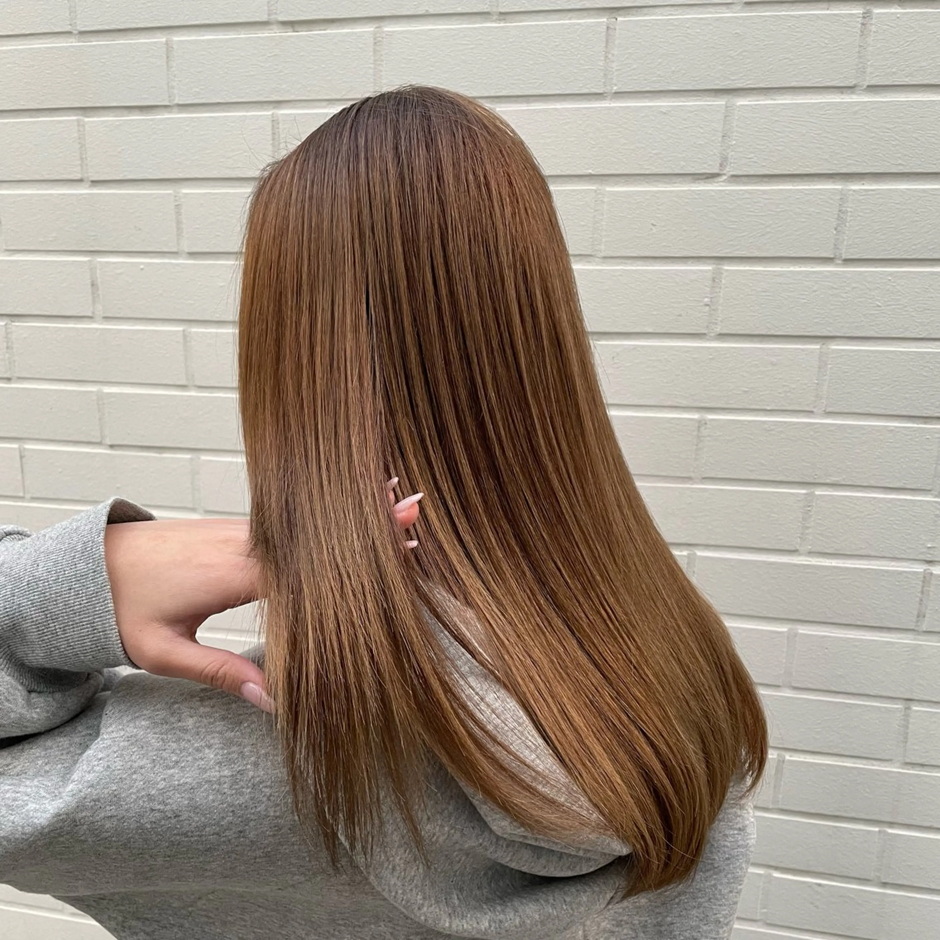 ロング カラー ダブルカラー ヘアカラー mayu /韓国風/艶カラーのヘアスタイル