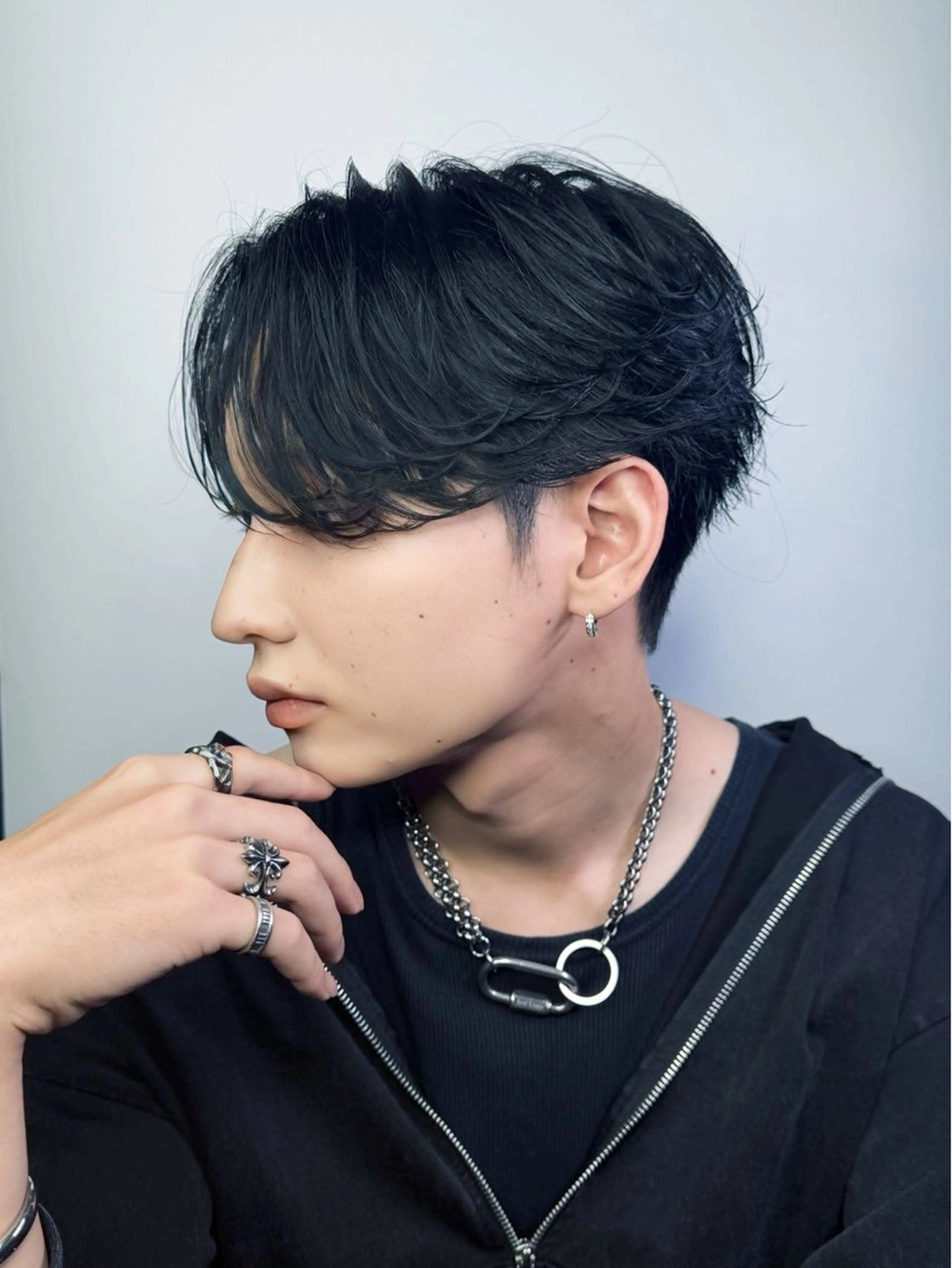 ショート パーマ メンズ センターパート フェザーパーマ メンズパーマ パーマ 京都/伏見/メンズ MARUのヘアスタイル