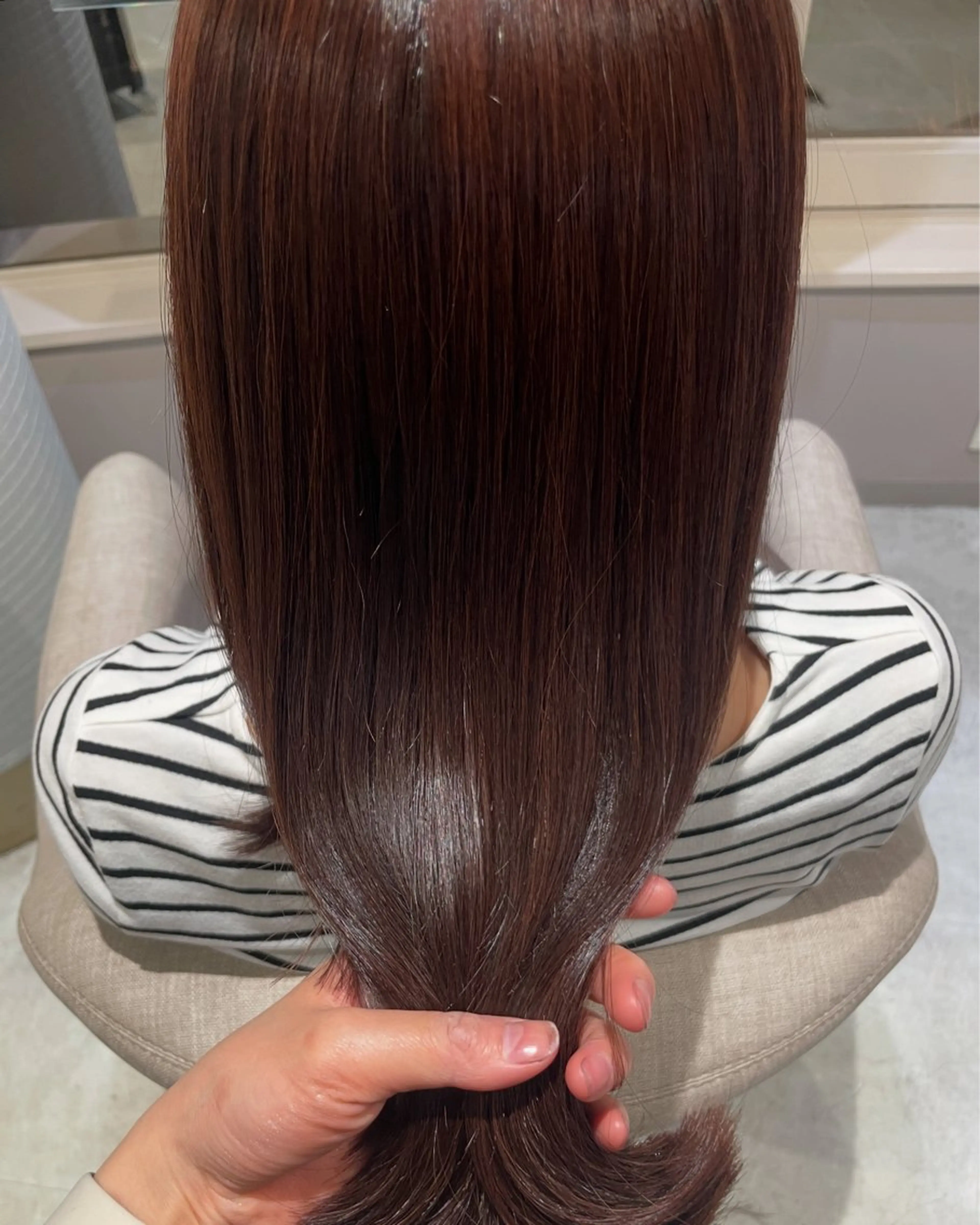 ミディアム カラー カット ヘアカラー トリートメント HARUKA韓国ヘア /Luana梅田のヘアスタイル