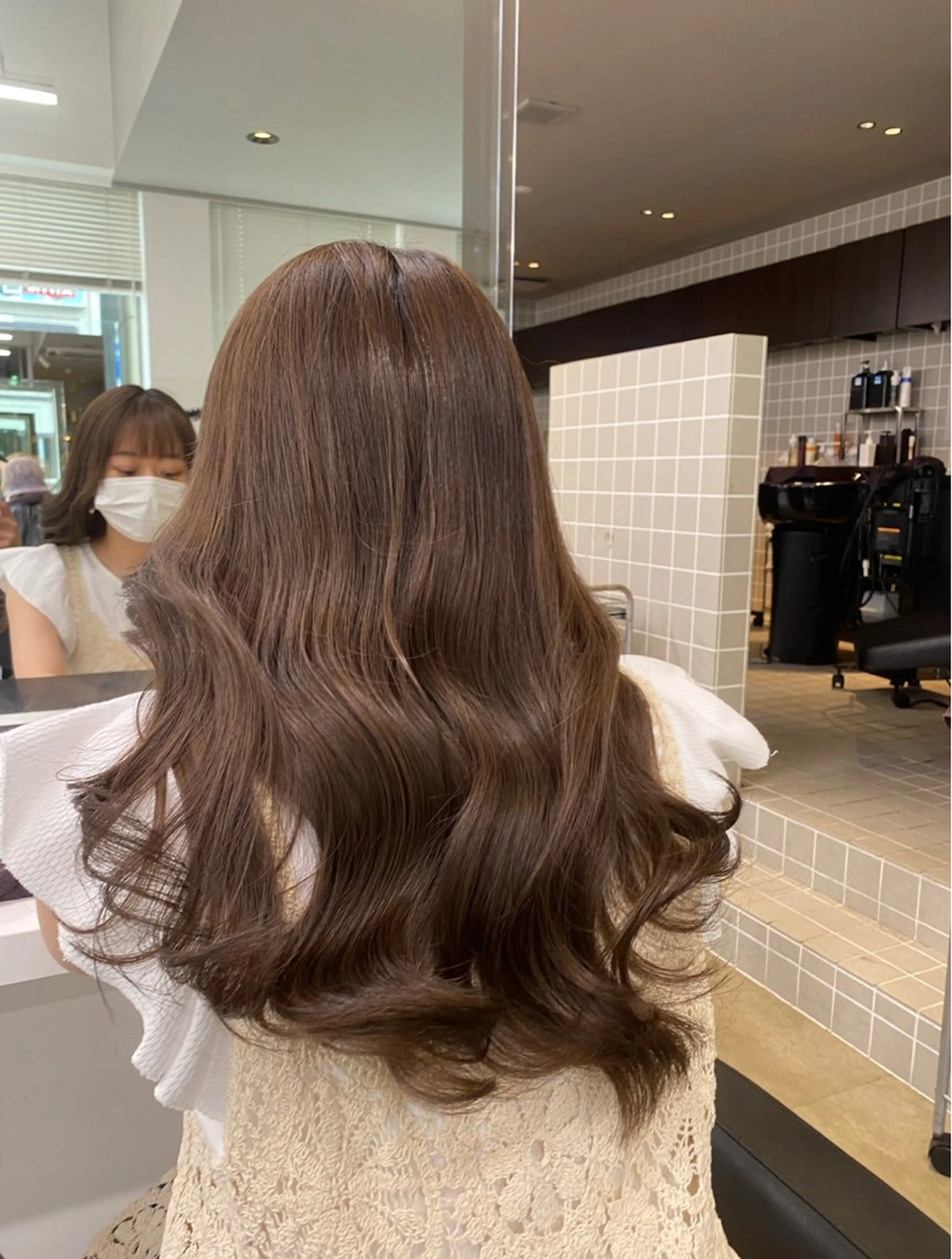 ロング カラー ヘアカラー トリートメント ヘアセット 韓国/トレンド レイヤー【101】のヘアスタイル