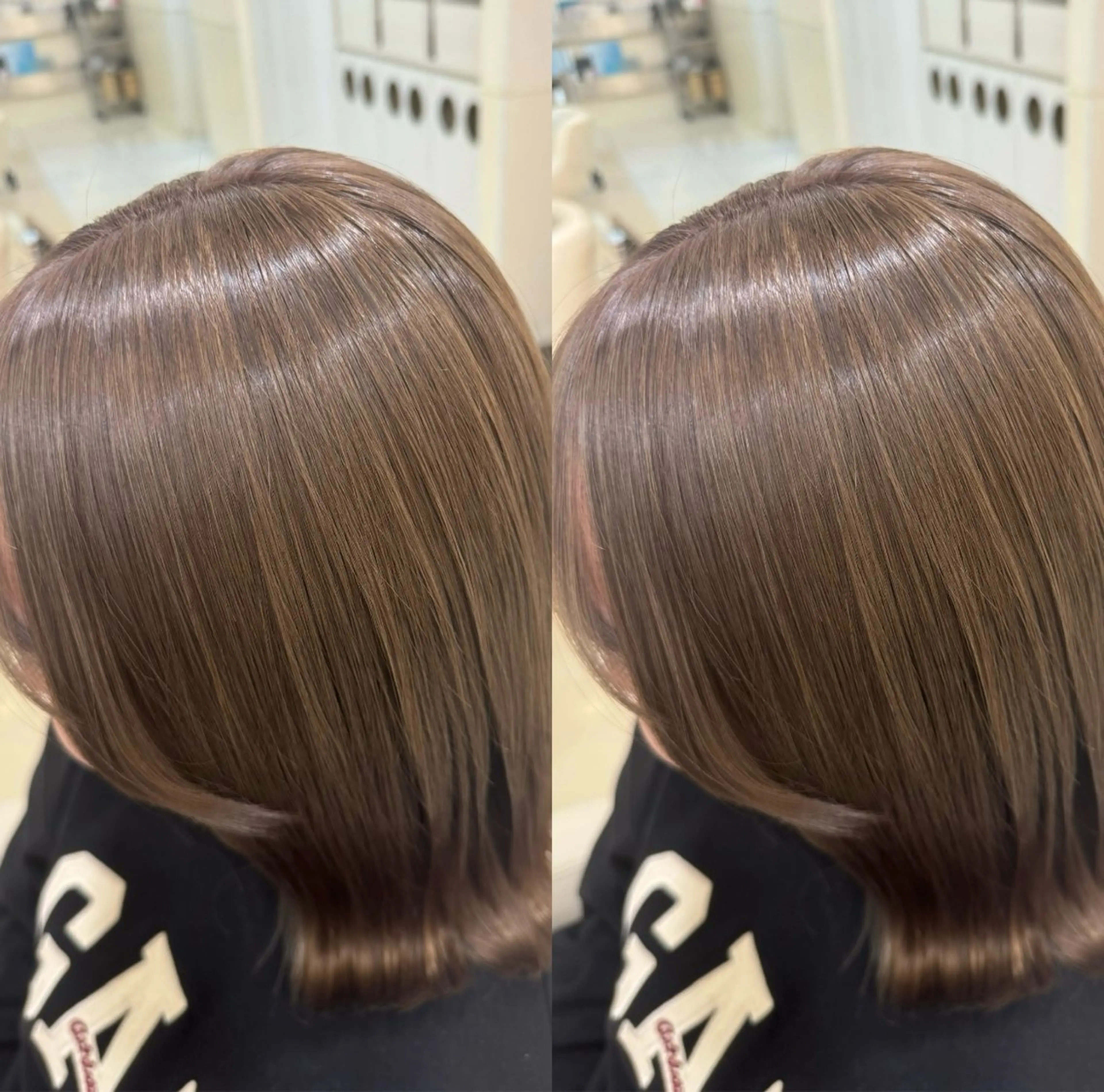 ミディアム カラー ヘアカラー トリートメント 🌷🪽ྀི 岡本 かおり 🪽ྀི🌷のヘアスタイル