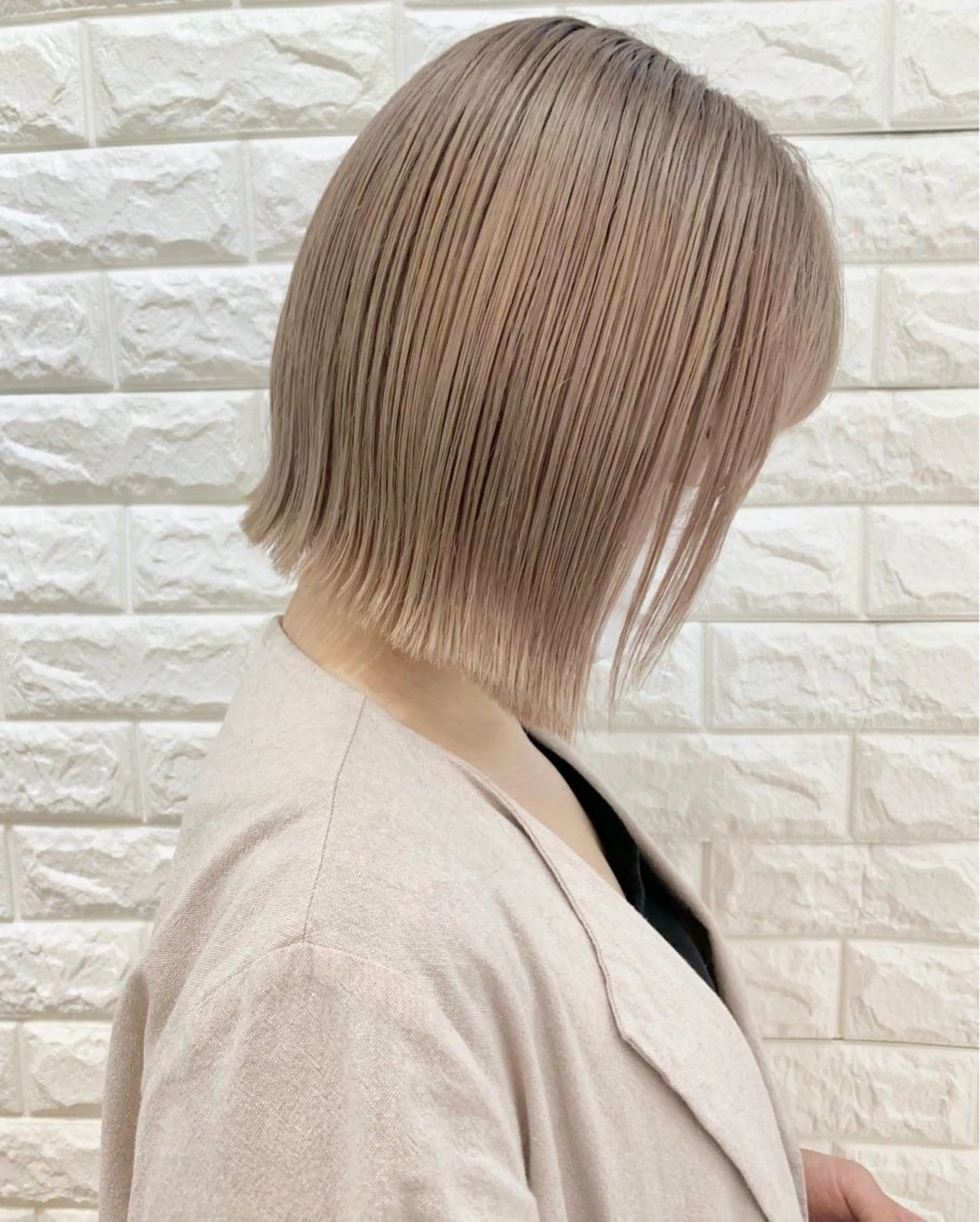 カラー 赤みなし艶カラー/ 田辺希壱のヘアスタイル