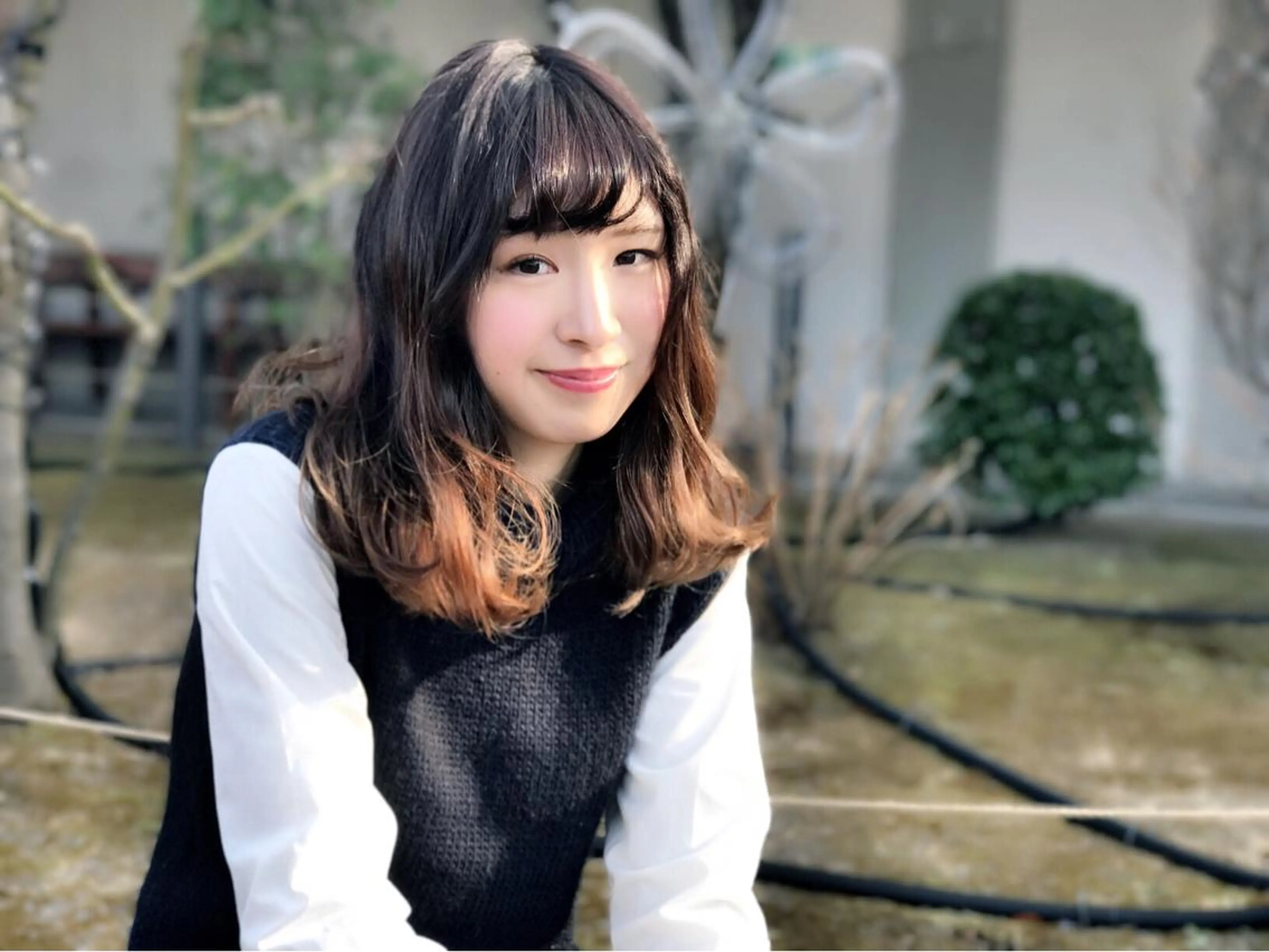 セミロング カラー ヘアアレンジ 似合わせ/代表 髪質改善/山田将大のヘアスタイル