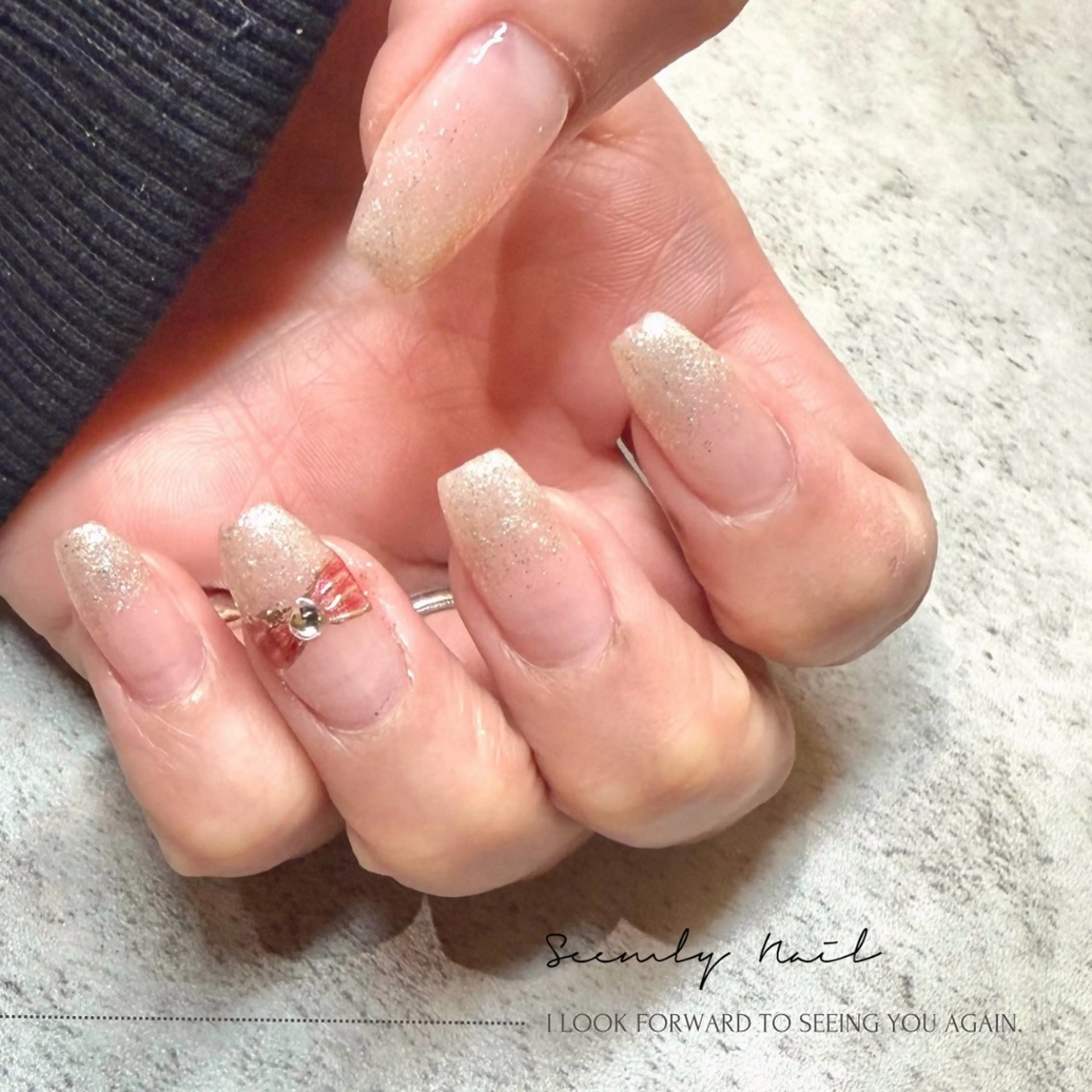 ネイル 入学式 フラワーネイル ジェルネイル 卒業式 マグネットネイル ハンドネイル Seemly 千田町店所属・フラワーパラジェル 🌸シームリーエミのネイルデザイン