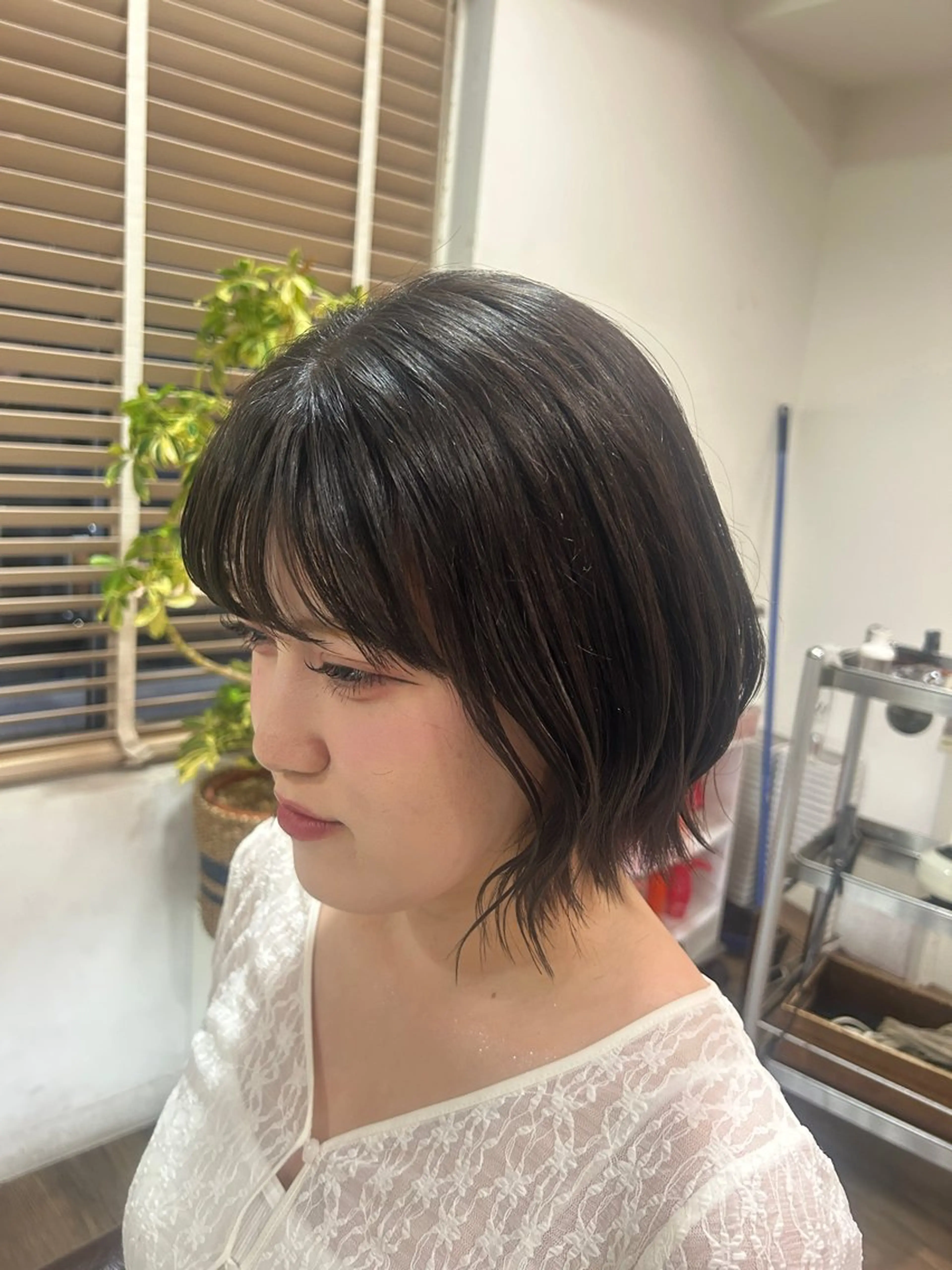 ミディアム ヘアカラー トリートメント ヘッドスパ enn 髪質改善🩷 曽根依咲のヘアスタイル