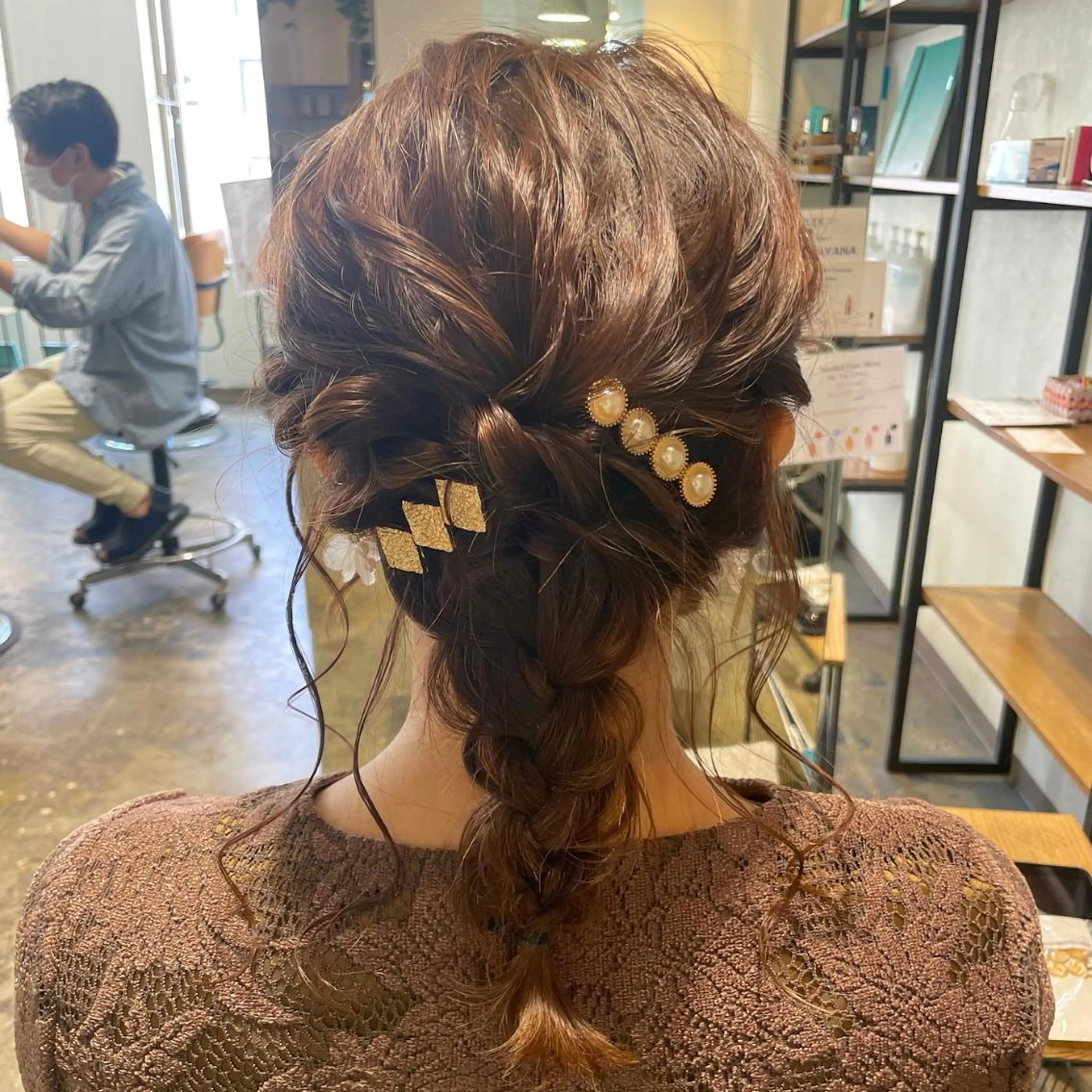 セミロング カラー ヘアアレンジ 🇰🇷韓国ｽﾀｲﾙ ﾚｲﾔｰ/ayanaのヘアスタイル