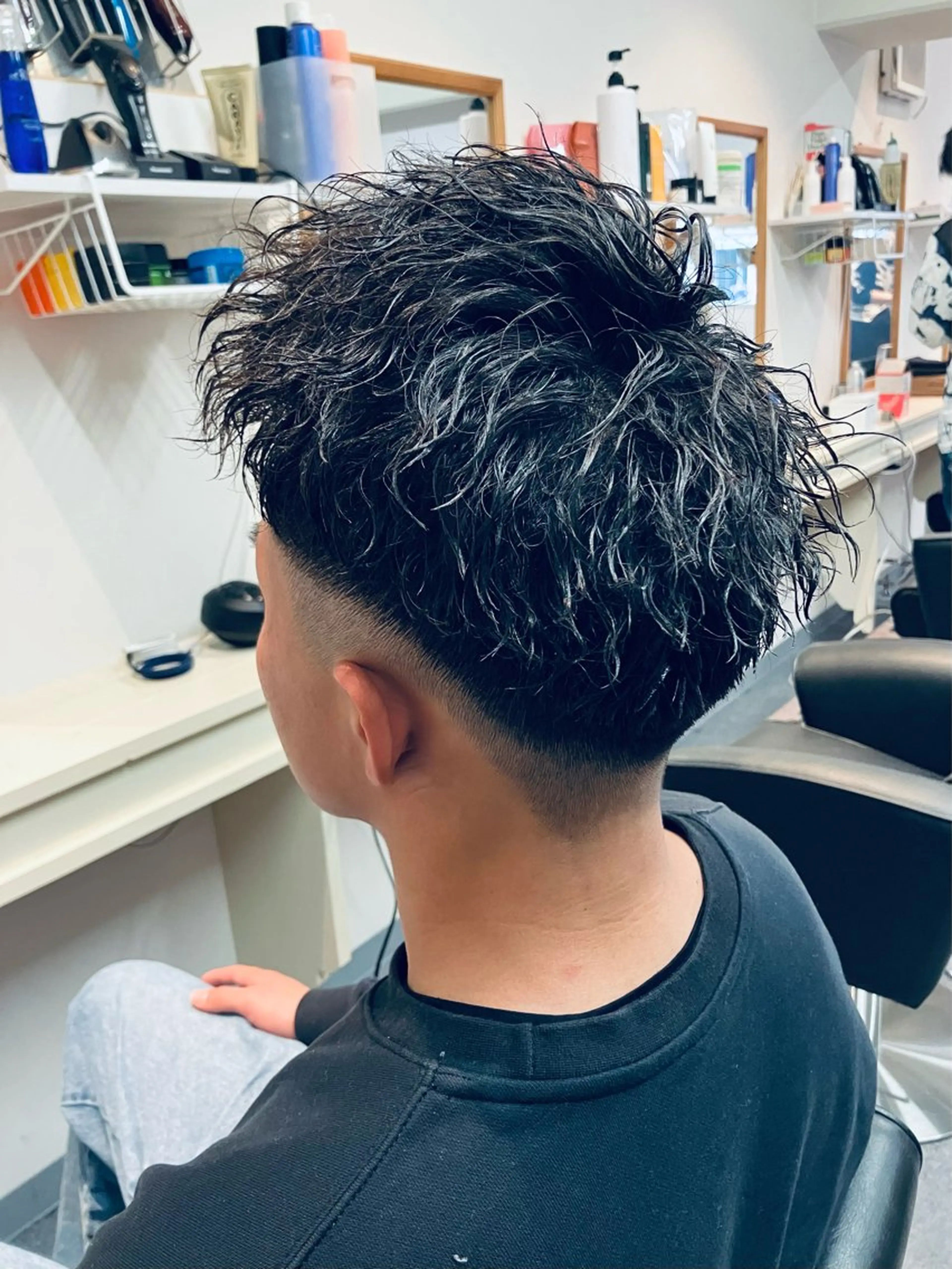 パーマ メンズ カット パーマ メンズ特化/パーマ/ フェードWATARUのヘアスタイル