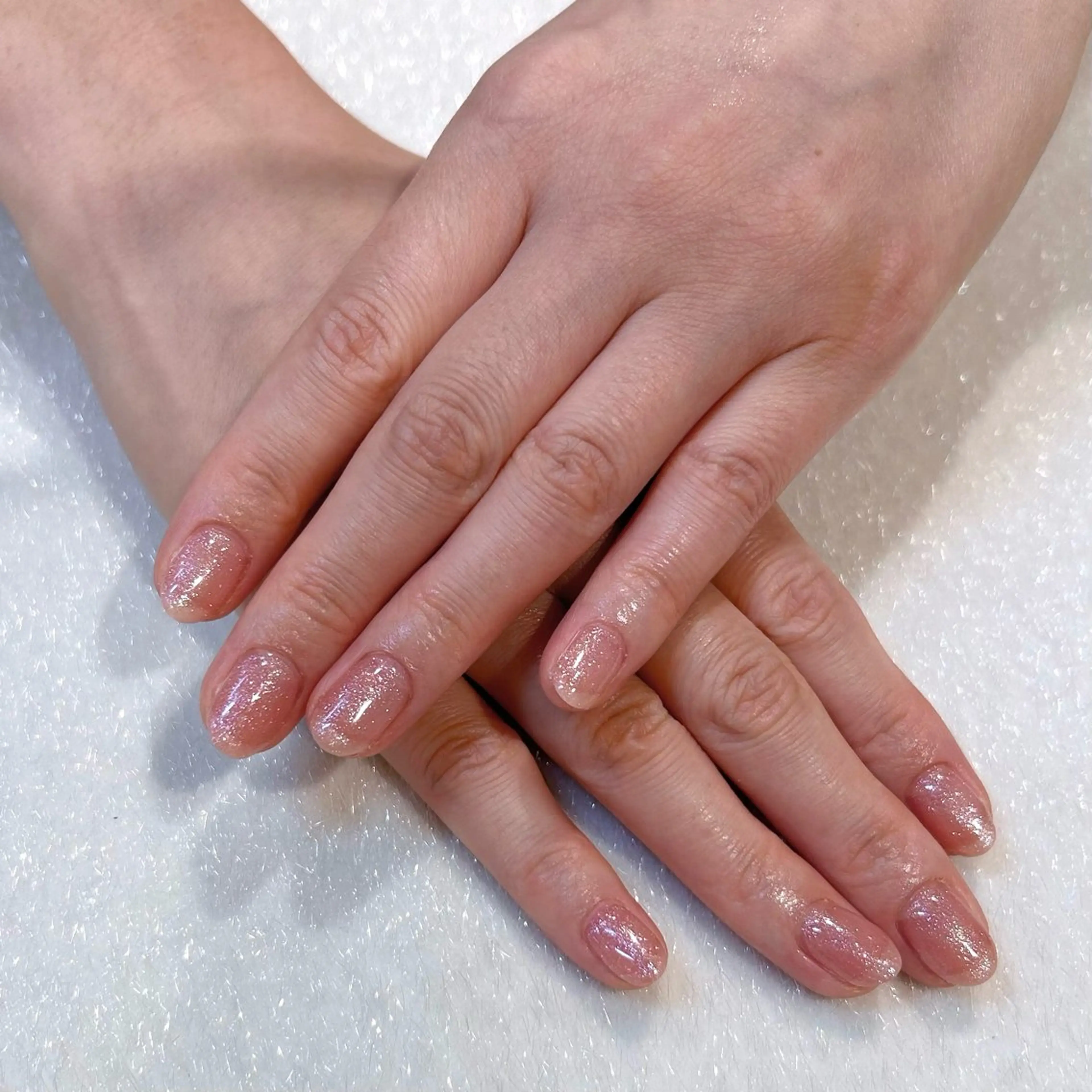 ネイル キラキラネイル ワンカラーネイル 狭間 GRANBEAUTYのネイルデザイン