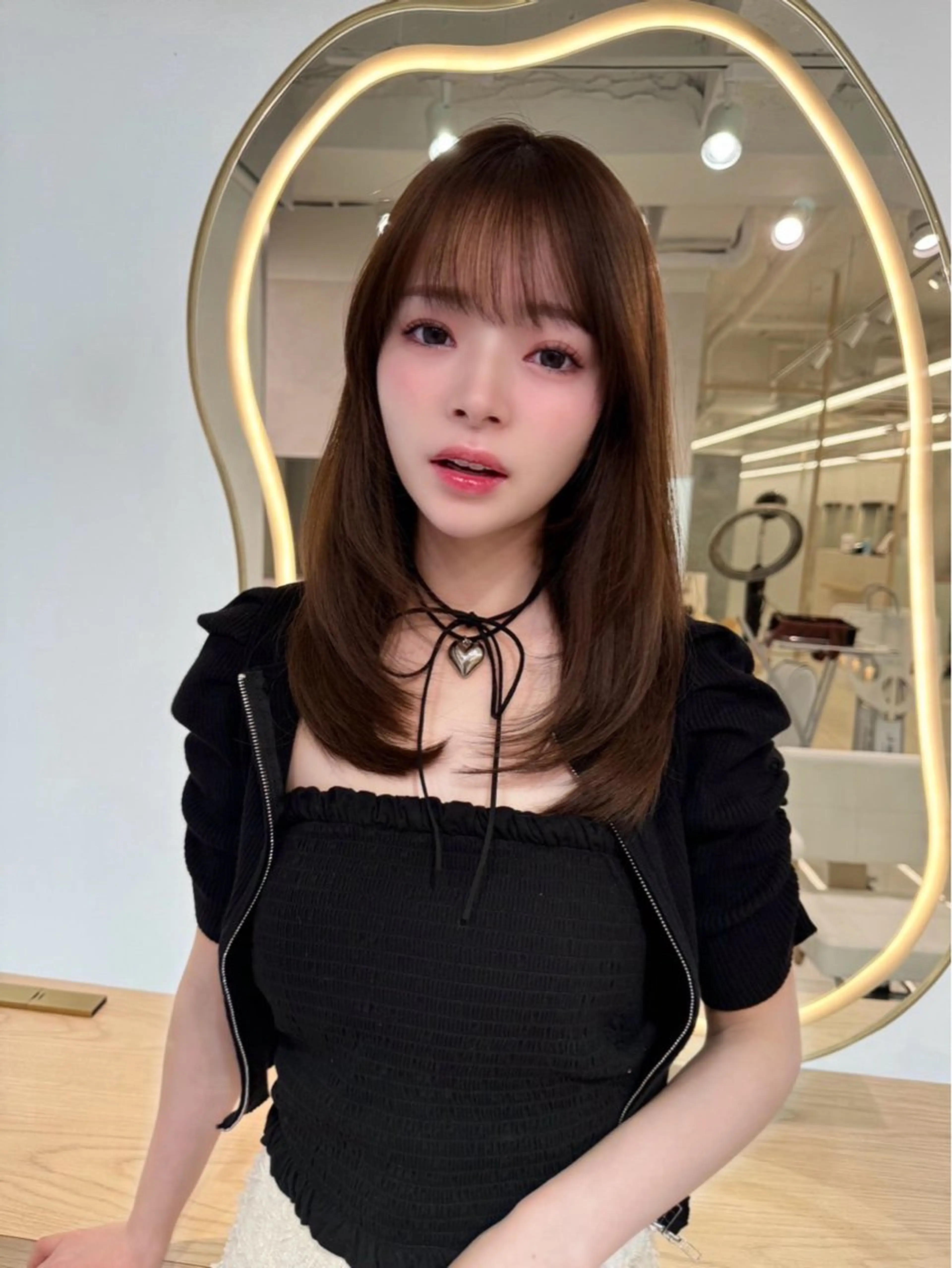 ロング レイヤー/韓国/ 顔周り/しんやのヘアスタイル