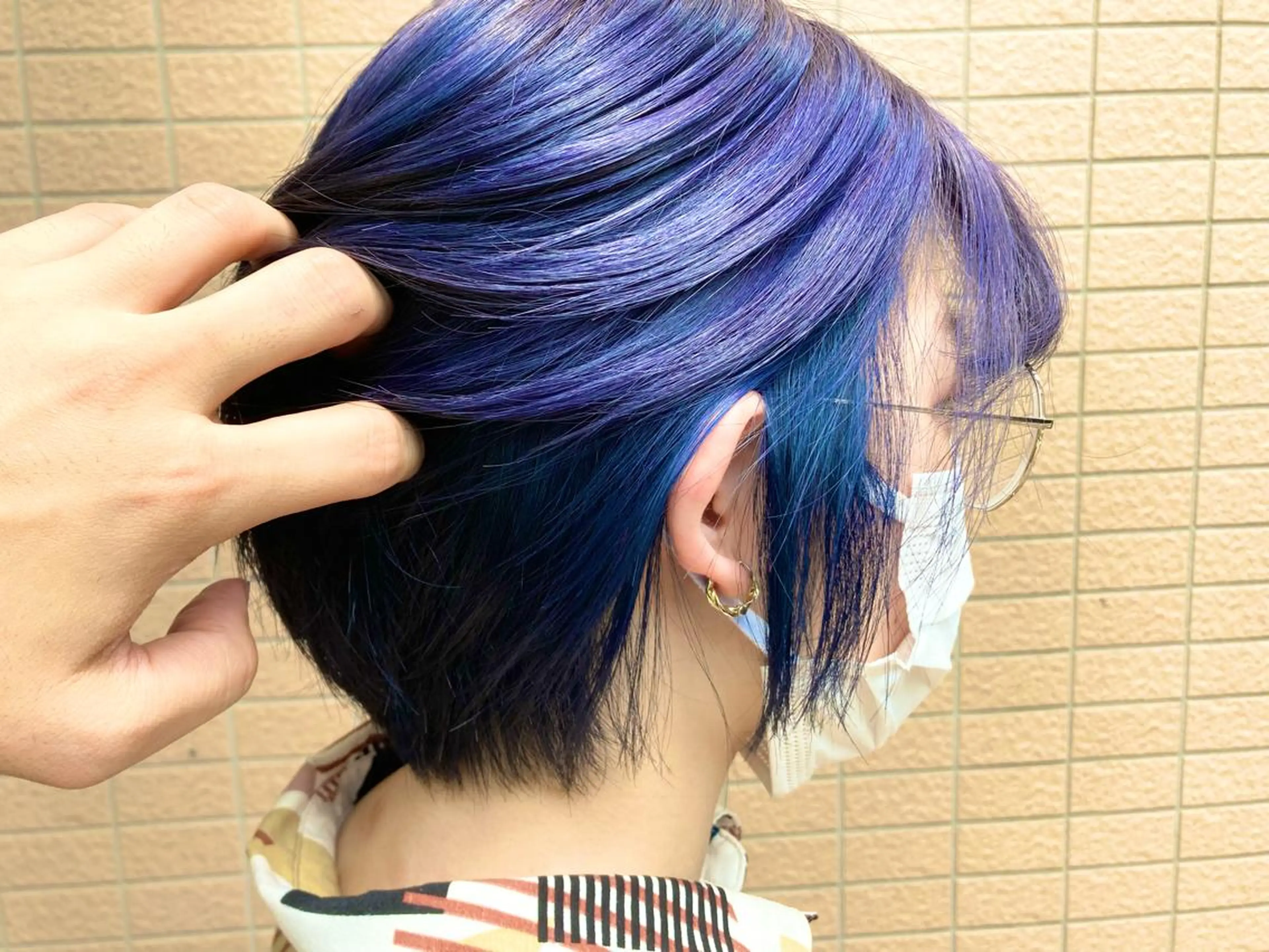 ショート カラー ブルーカラー ラベンダーカラー 透明感ハイトーン☆ 今津 佑太のヘアスタイル