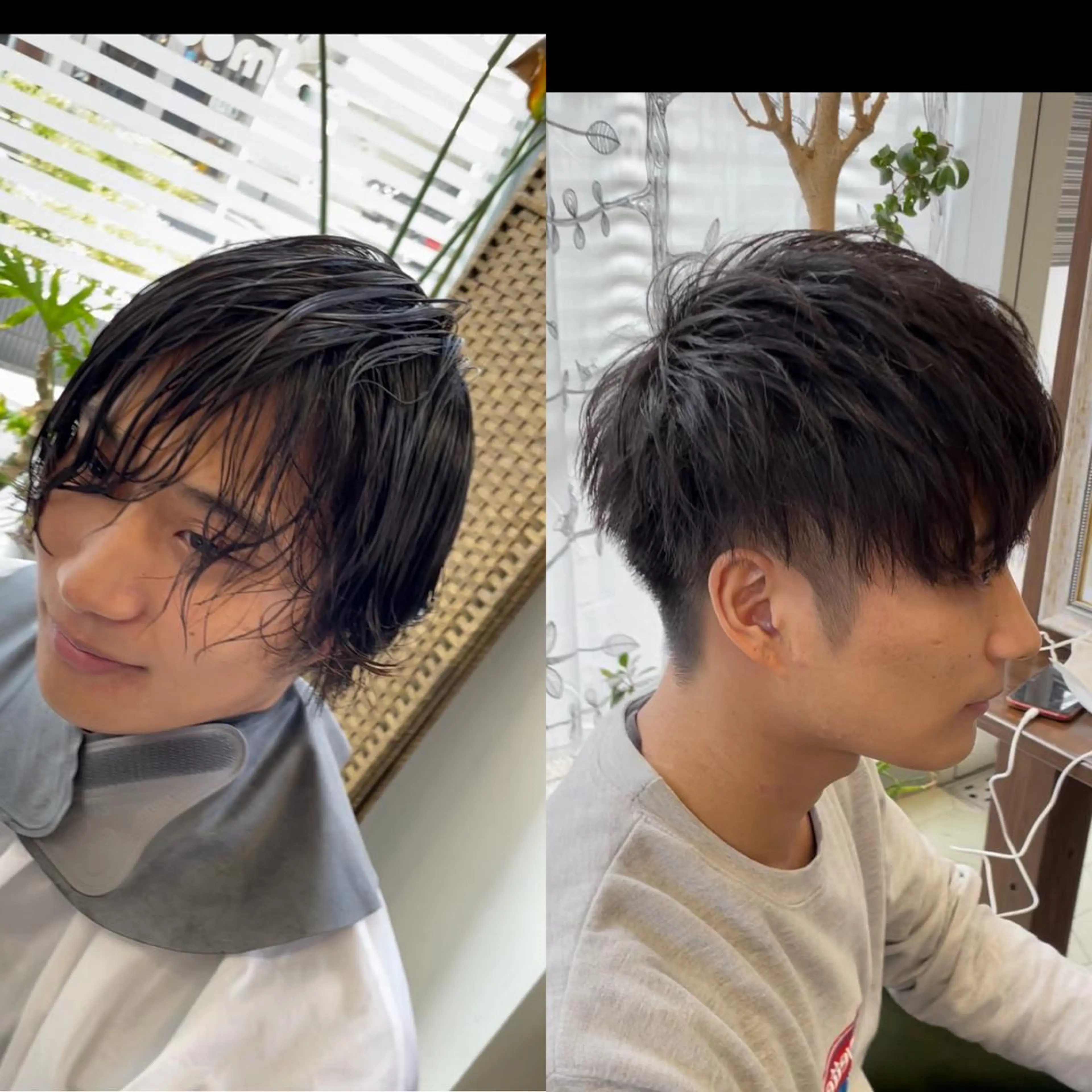 ショート パーマ メンズ フェードカット メンズメッシュ メンズパーマ スキンフェード スパイラルパーマ カット パーマ ヘアセット share salon　SCENA所属・堤太志 メンズパーマ特化のヘアスタイル