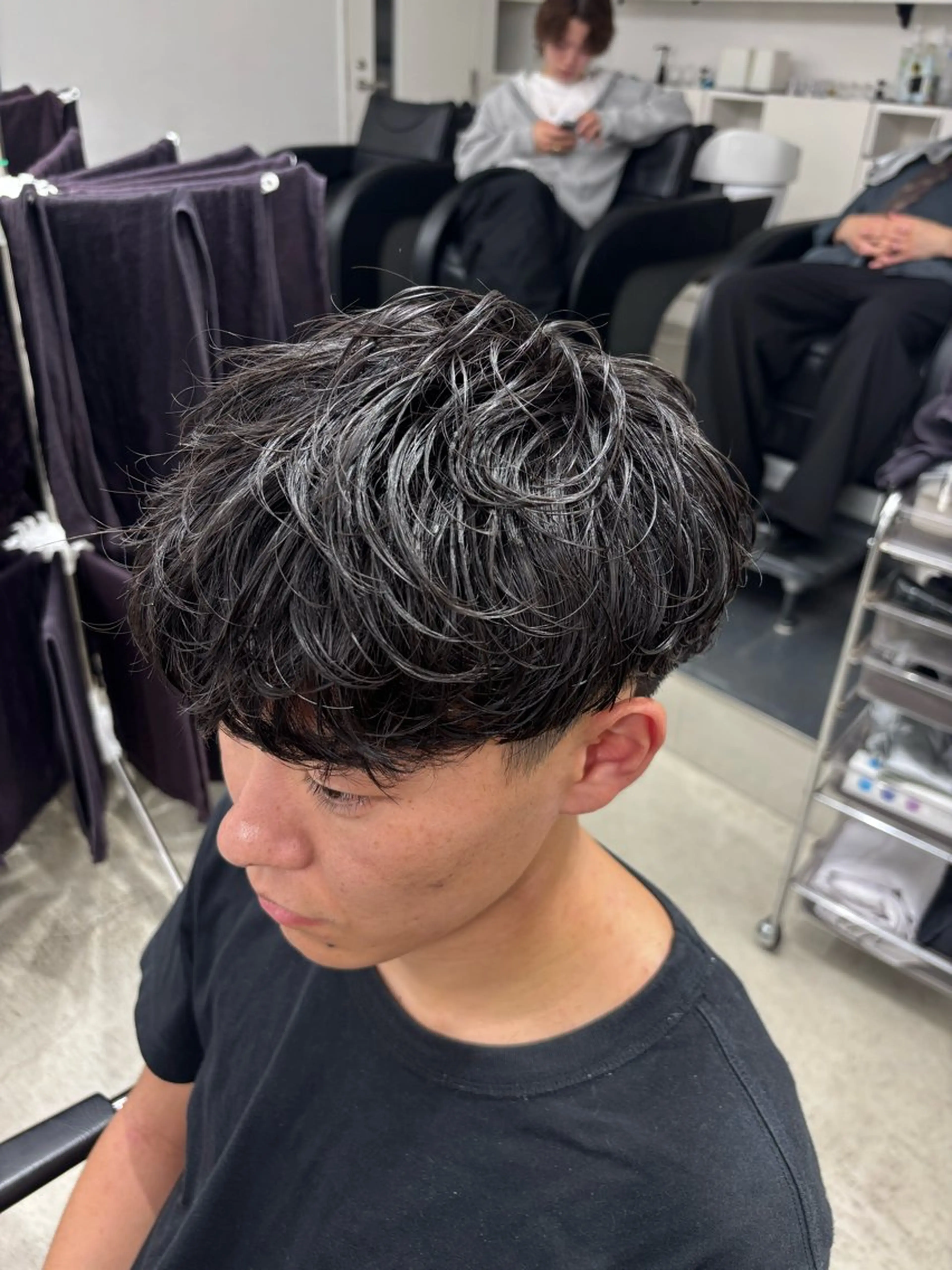 ショート パーマ メンズ カット パーマ 名古屋メンズパーマ /松井生のヘアスタイル