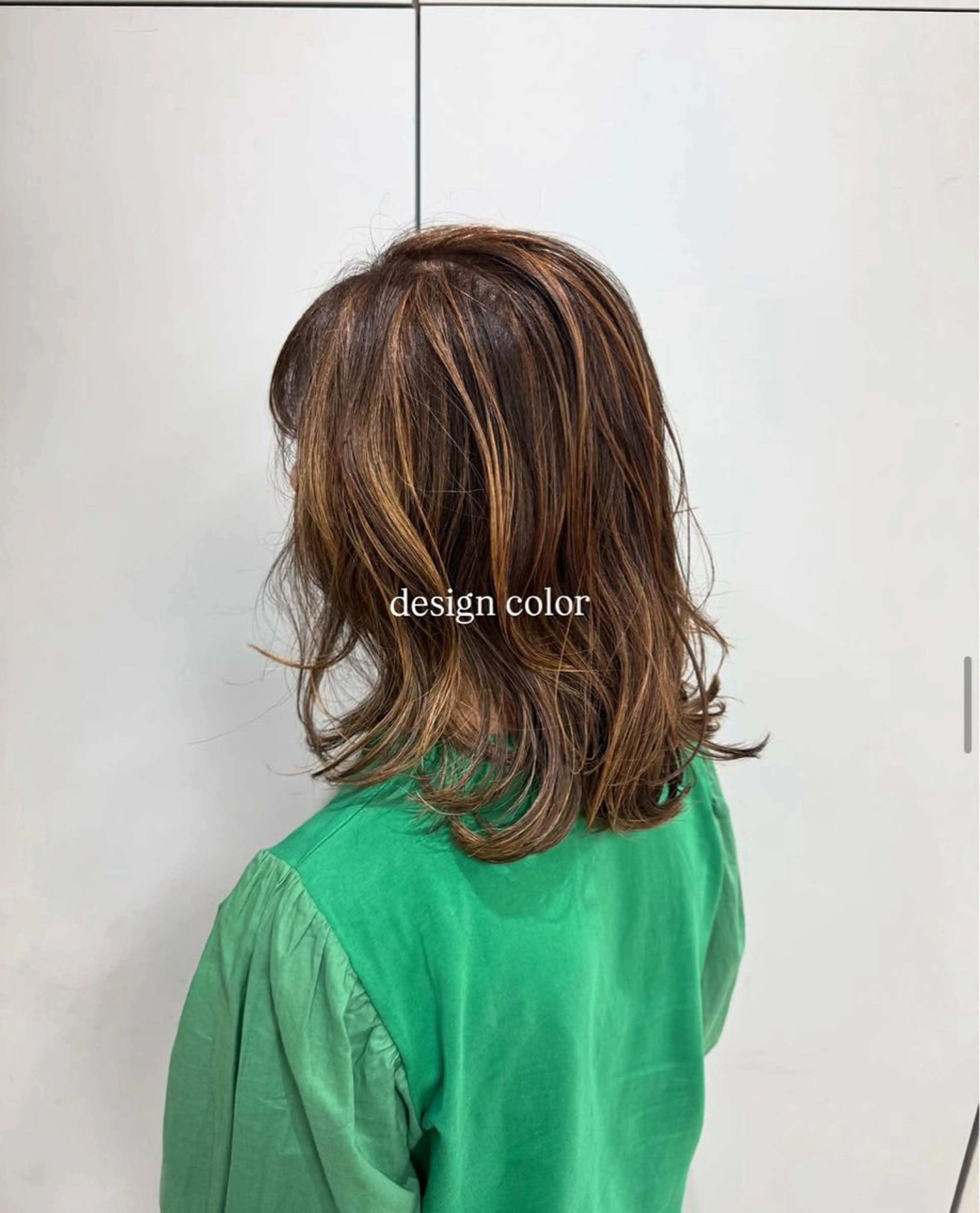 ミディアム カラー ヘアカラー rina/無料 レイヤーカット/上野のヘアスタイル