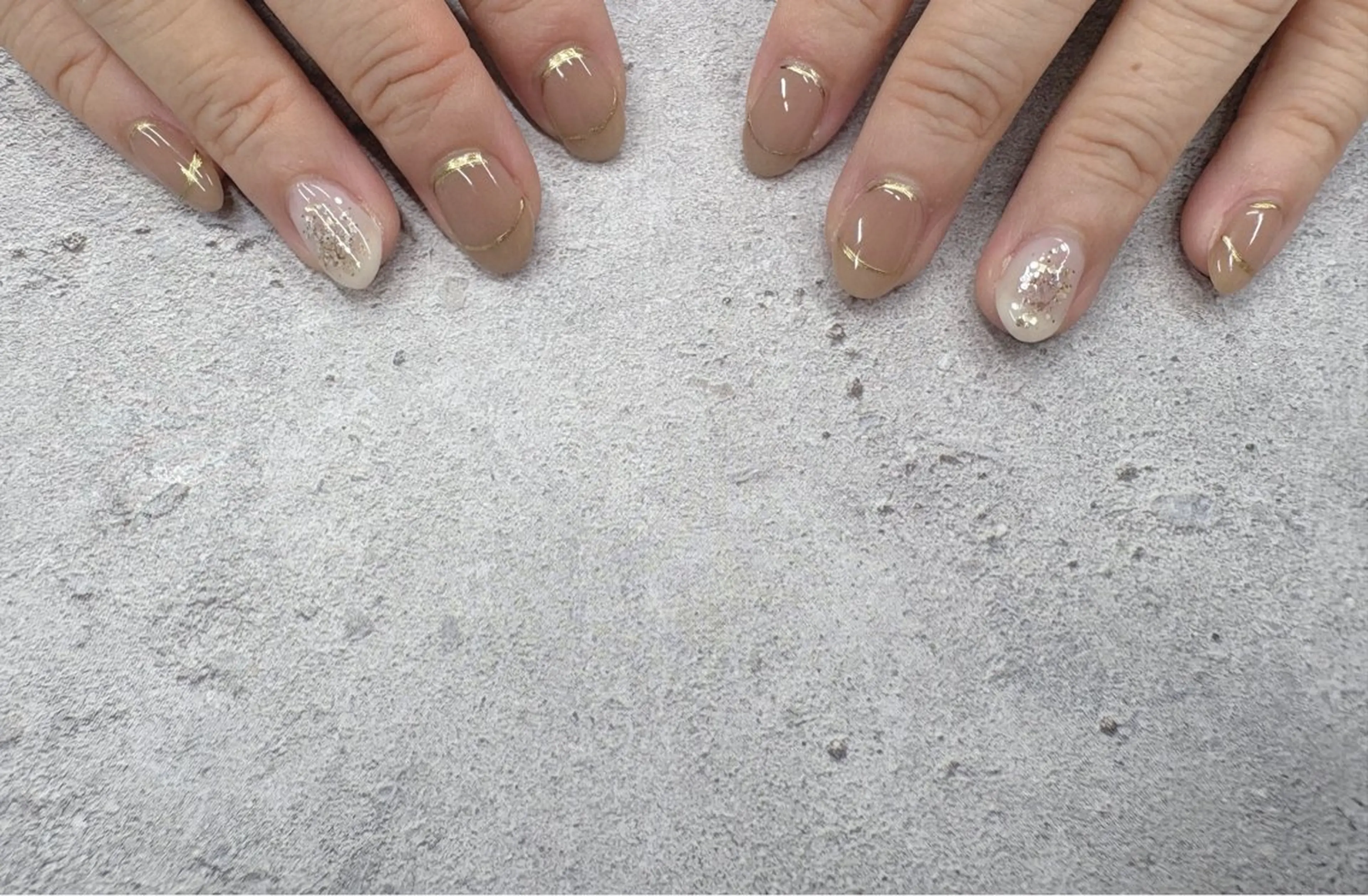 ネイル ミラーネイル ハンドネイル Nail Salon agré所属・agré ネイルサロン　アグレのネイルデザイン