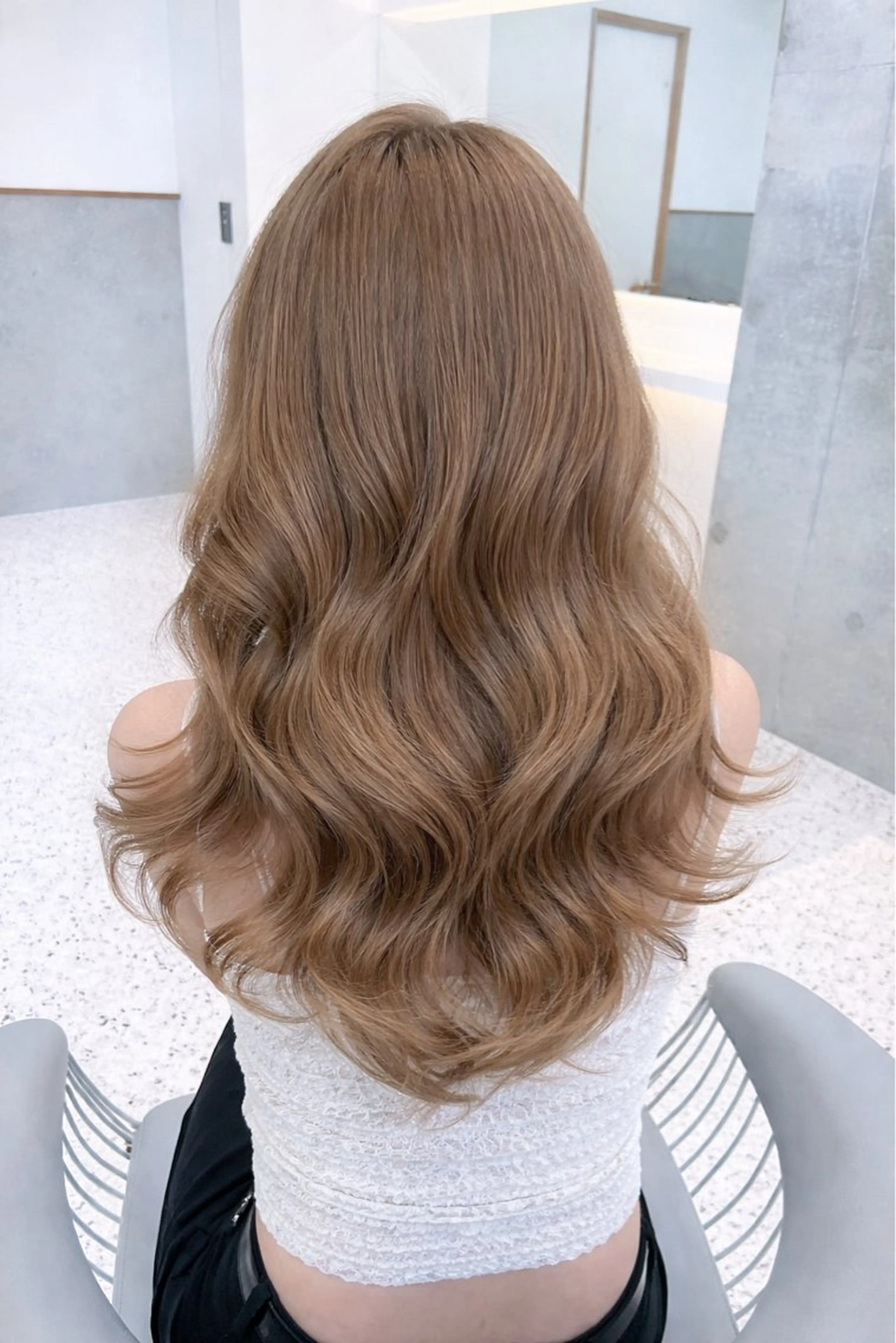 ミディアム ヘアカラー トリートメント 🎀ダブルカラー/ 透明感カラー/翼🎀のヘアスタイル