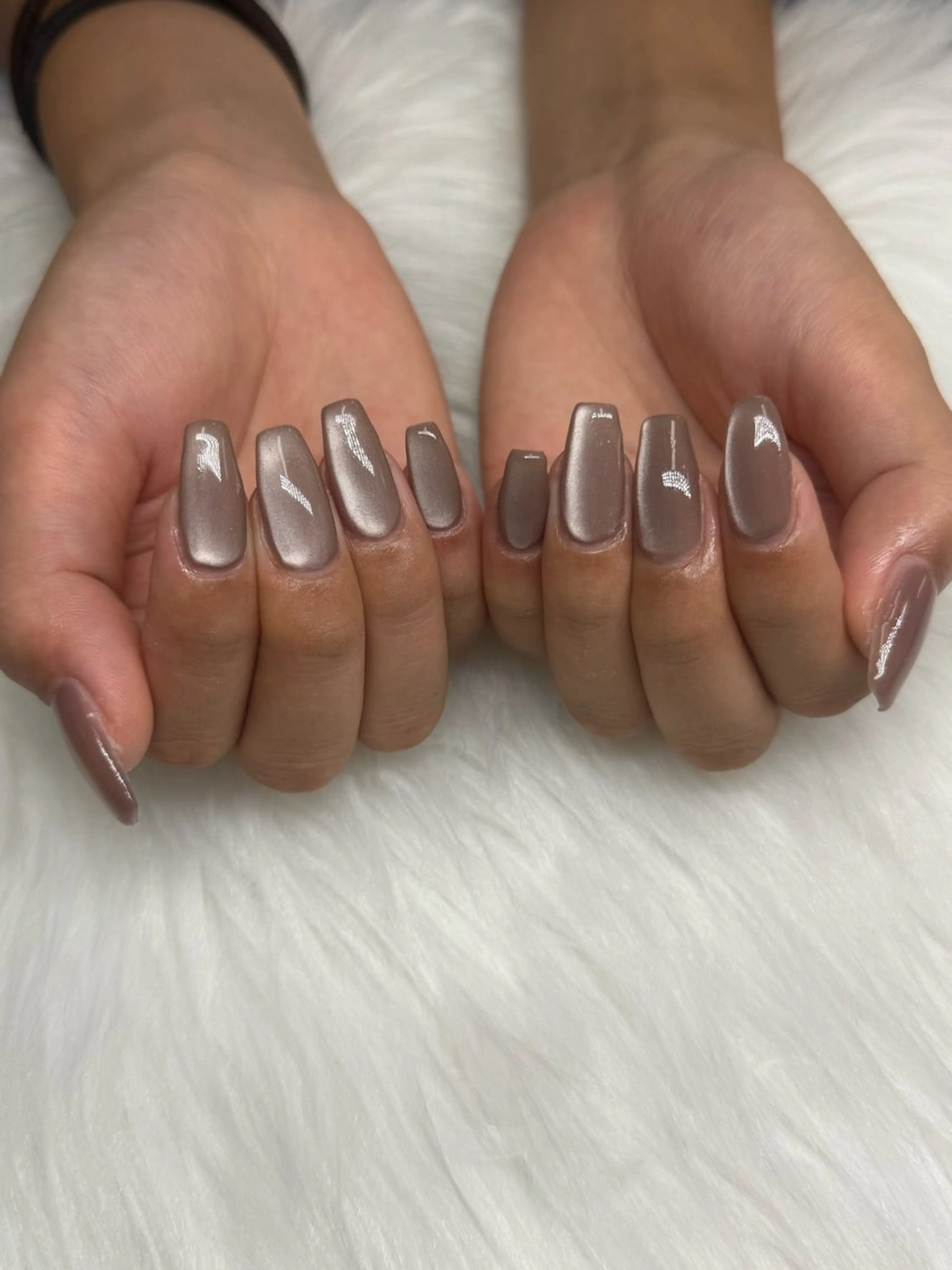 ネイル マグネットネイル ワンカラーネイル ハンドネイル 寺崎 葉月のネイルデザイン