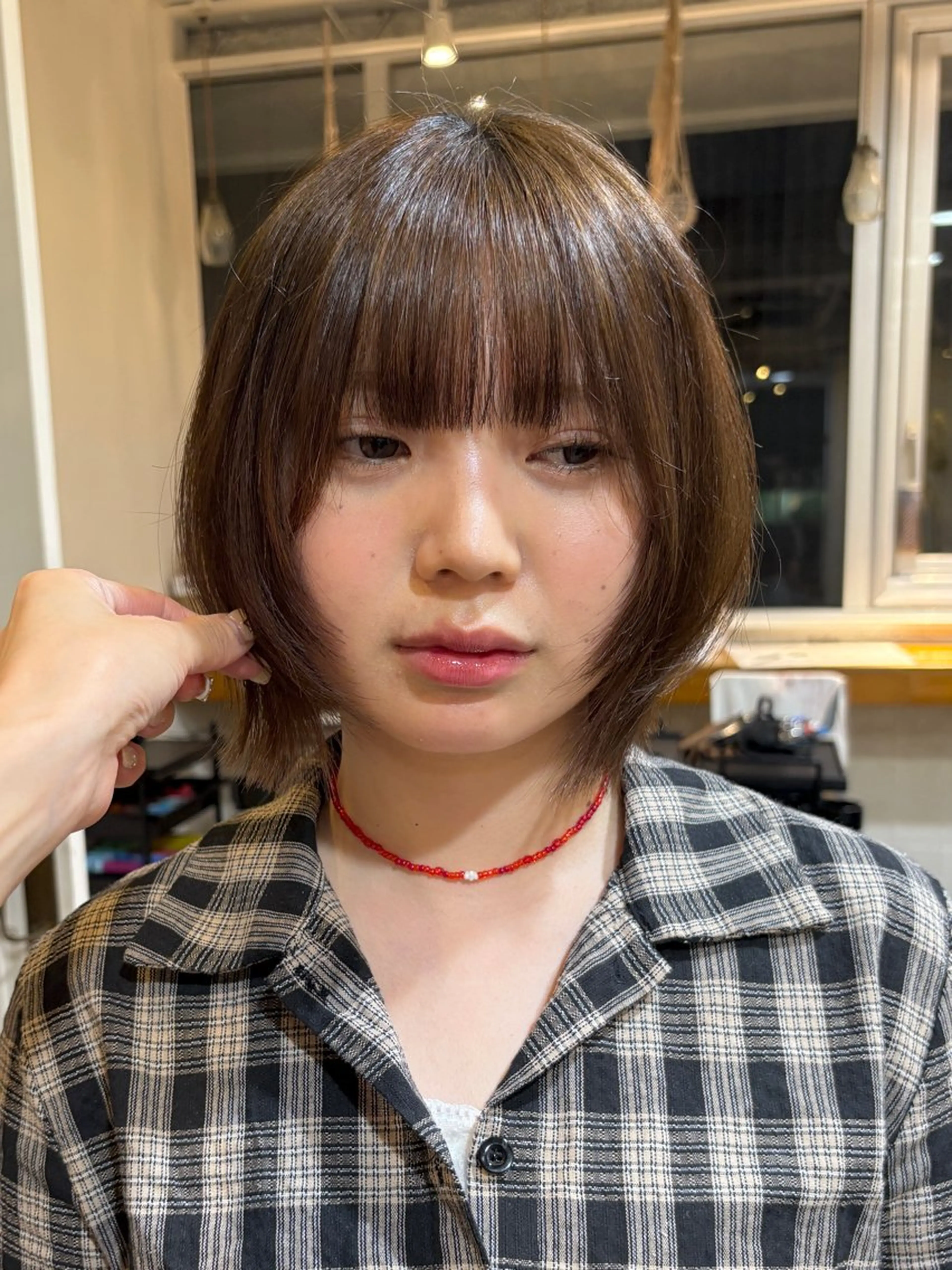 ショート カラー カット ヘアカラー トリートメント RIN／韓国ヘア レイヤー／メンズのヘアスタイル