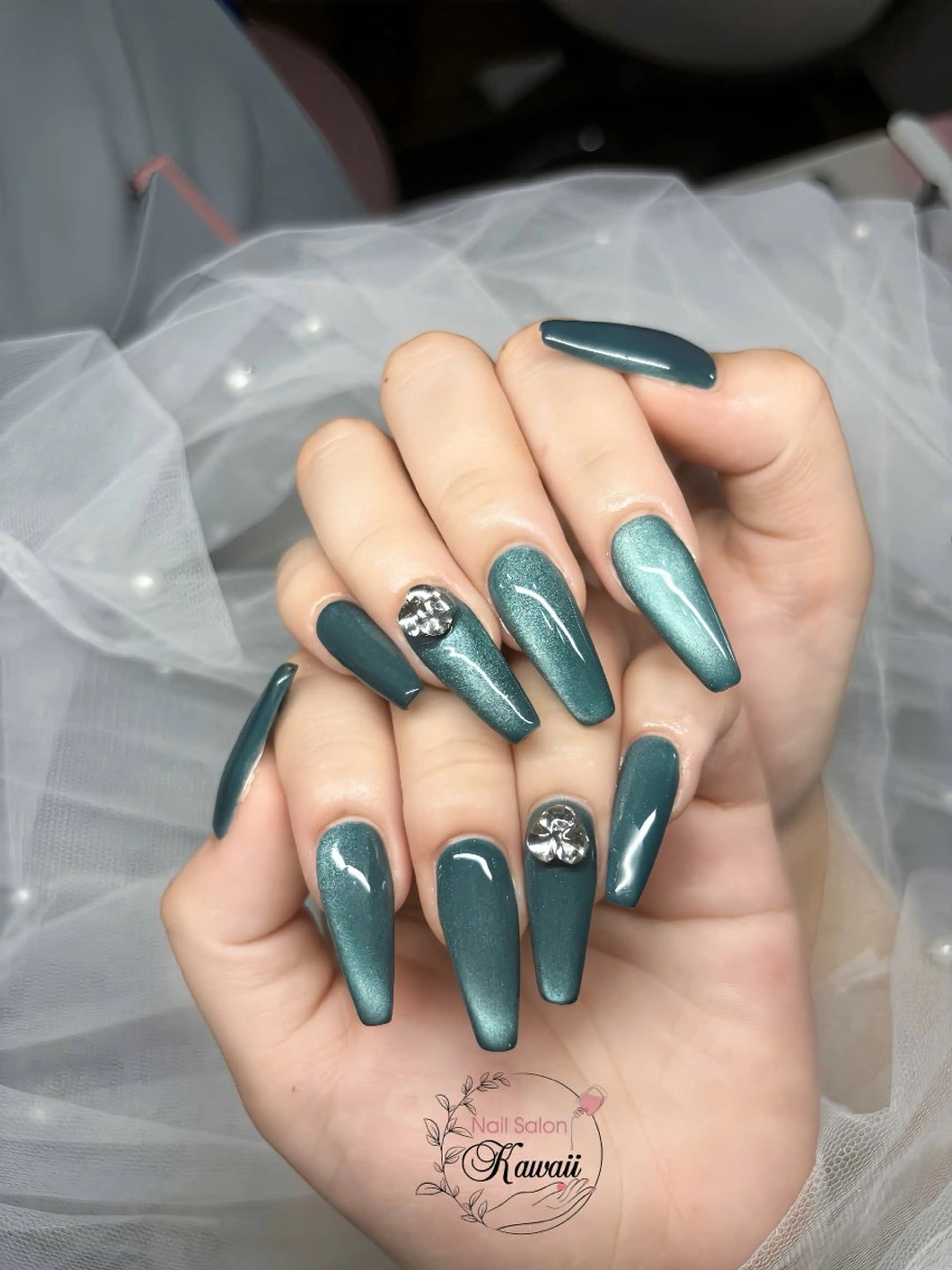 ネイル アートネイル 長さ出し フットネイル フレンチネイル ジェルネイル Kawaii Nail Salon所属・YURI NAIL NARITAのネイルデザイン