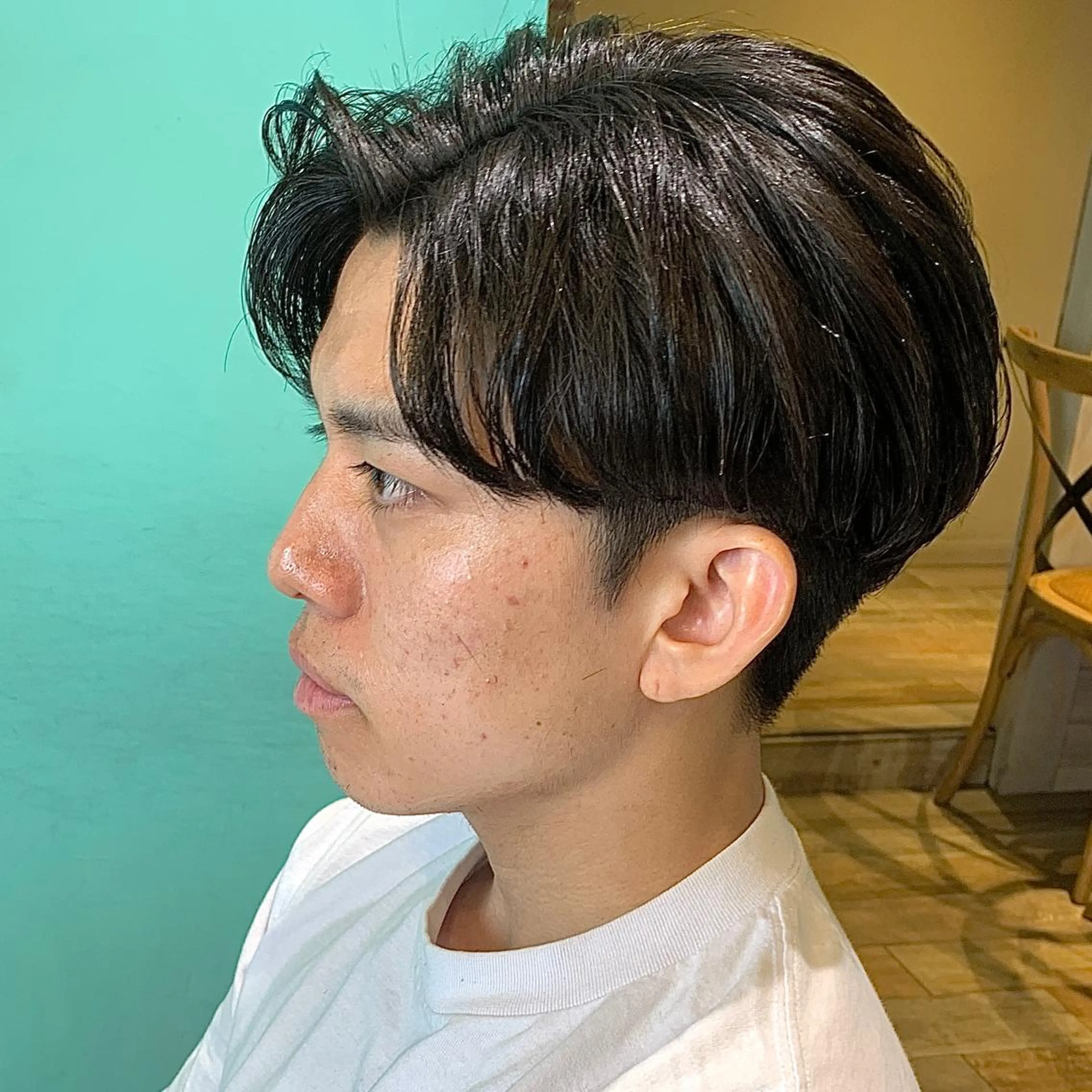 ショート パーマ メンズ カルマパーマ メンズ韓国風 メンズパーマ スペインカール 波巻きパーマ メンズパーマ&メンズ 縮毛矯正ならヒラノのヘアスタイル