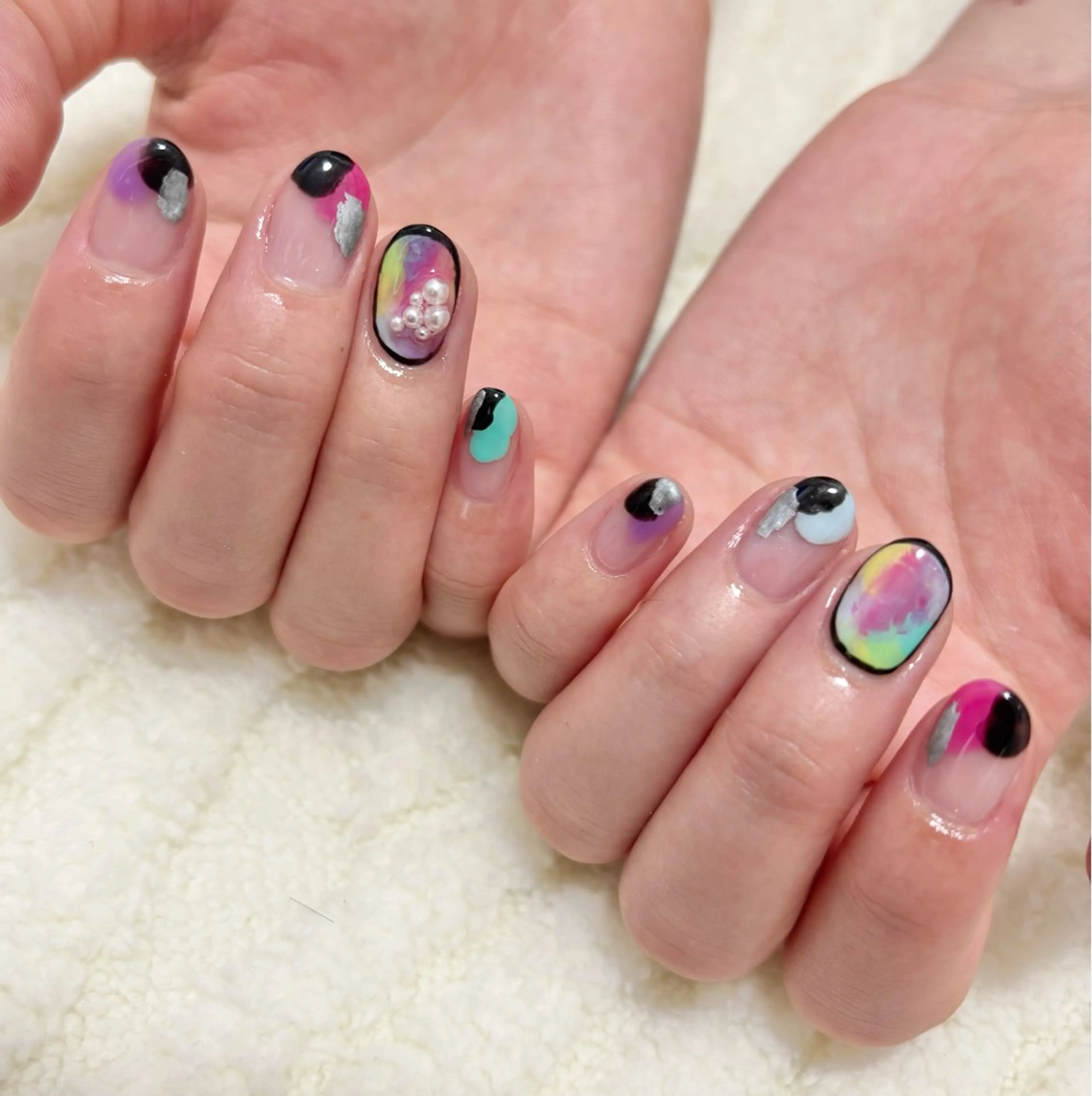 ネイル ニュアンスネイル わたなべ さやかのネイルデザイン