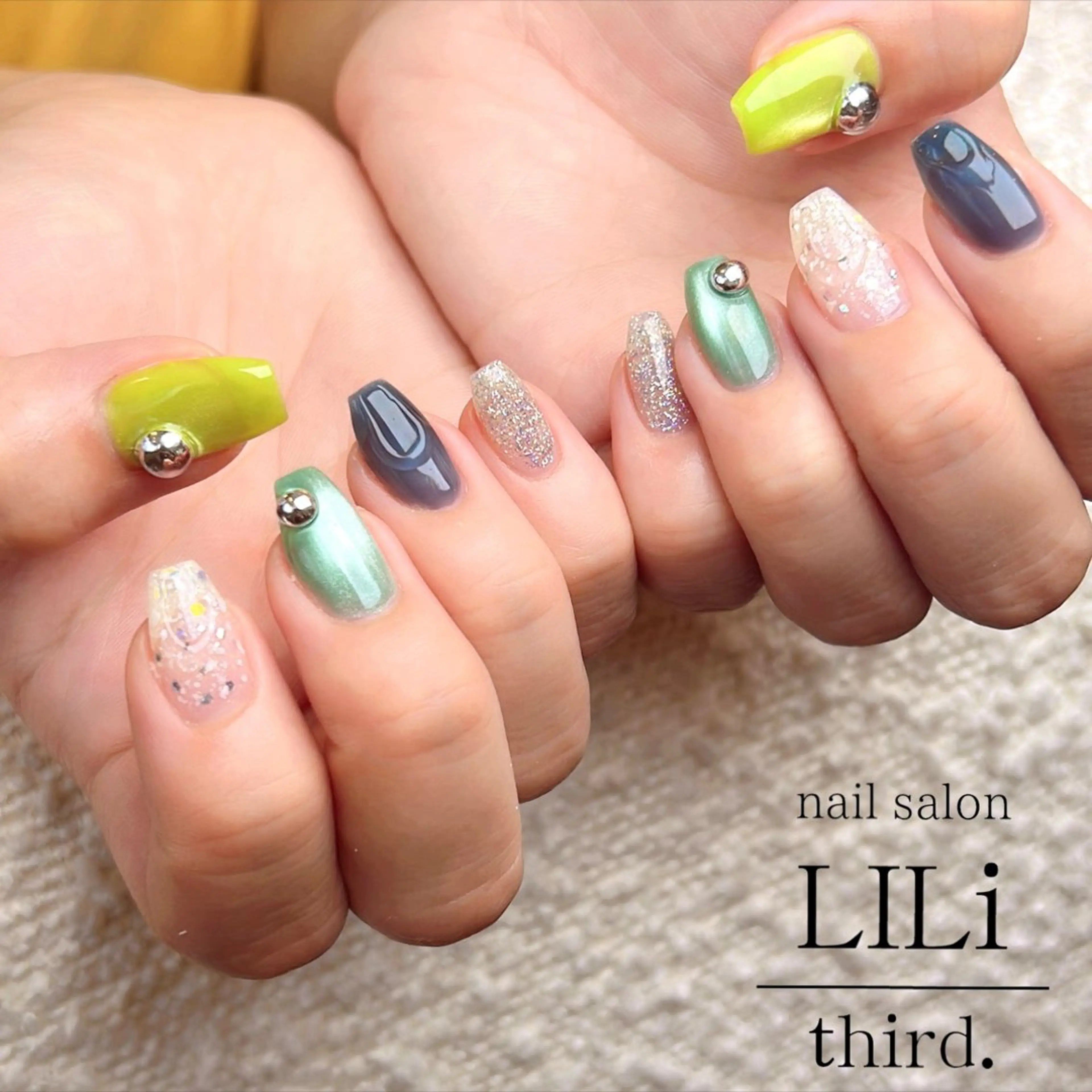 ネイル ハンドネイル nail salon LILi third.所属・Saya ᵕ̈*のネイルデザイン