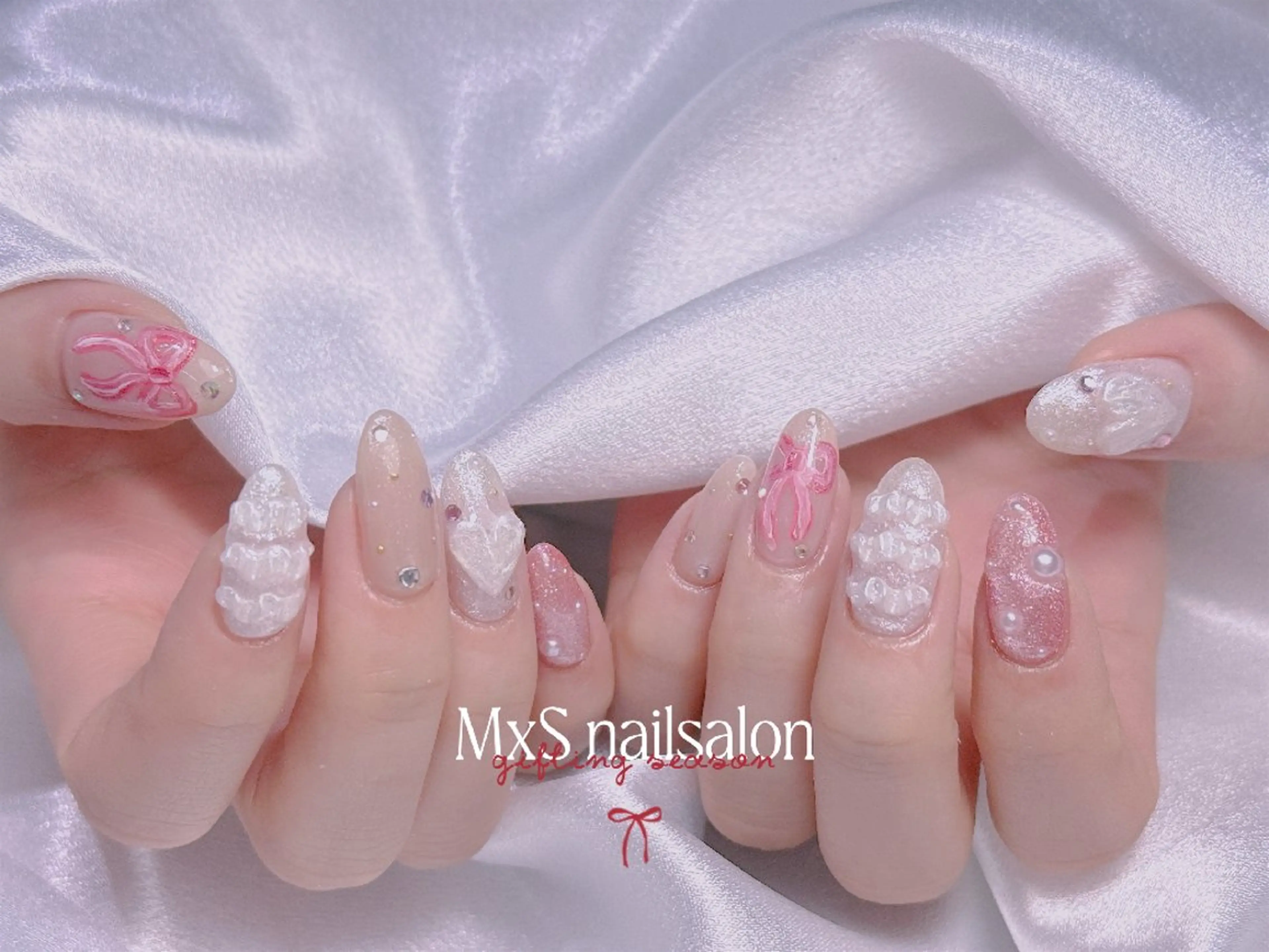 ネイル ハンドネイル MxS Nail 【長さだし/フィルイン/マグネット/ワンホンネイル/韓国ネイル/パラジェル】所属・M×S Nail みなのネイルデザイン