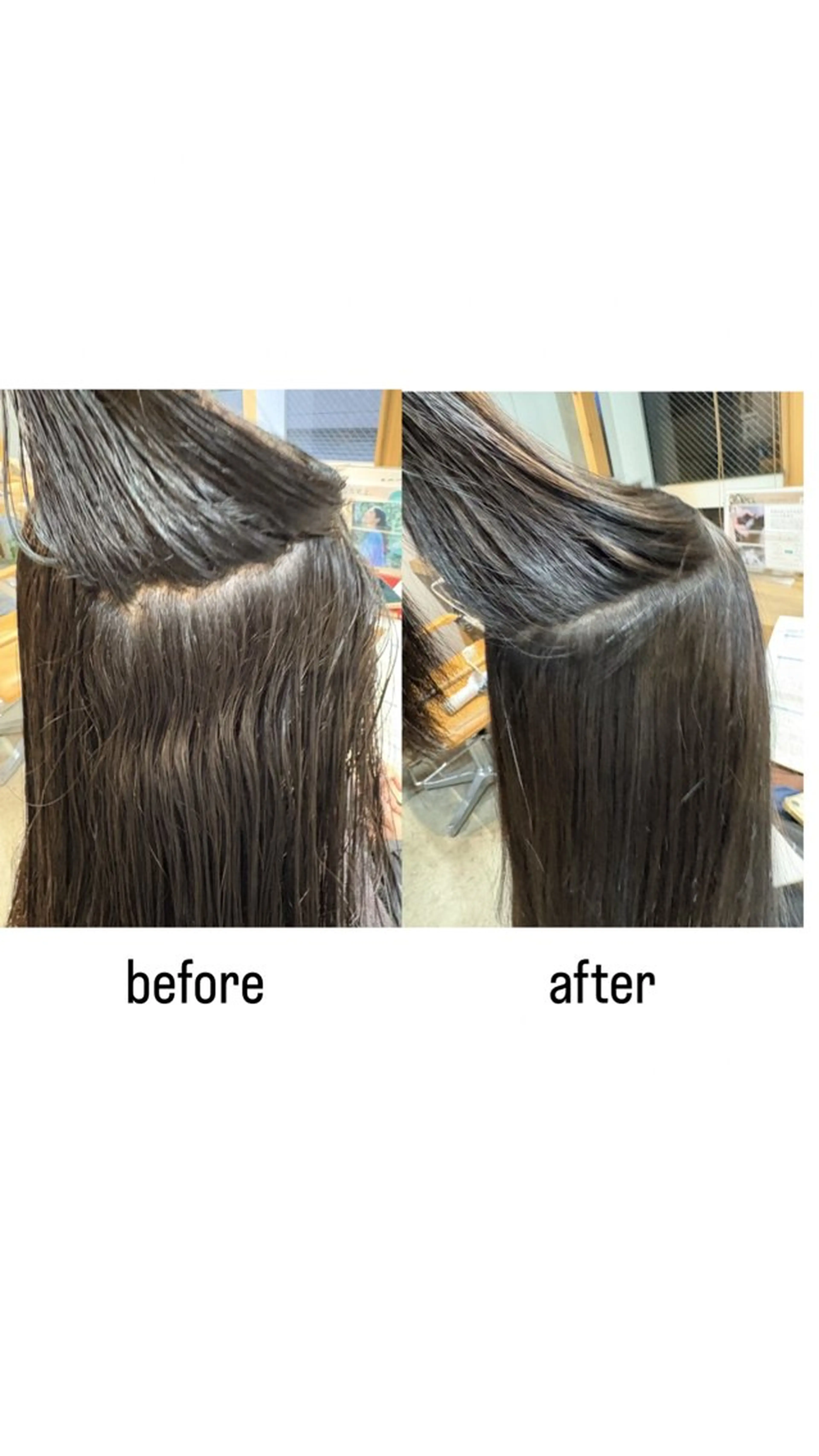 ミディアム 縮毛矯正 🌟髪質改善/透明感 /艶カラー🌟羽立のヘアスタイル