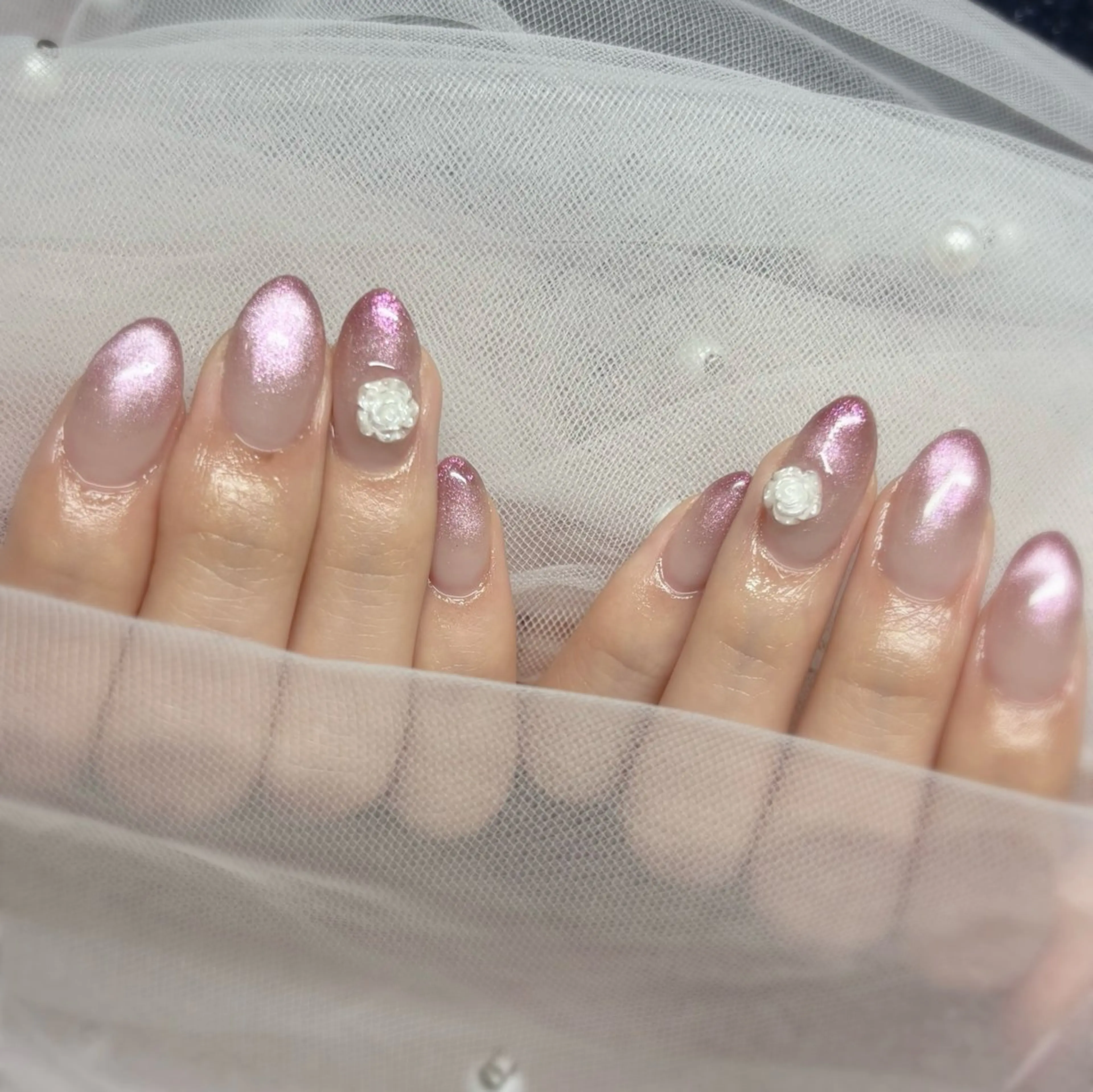ネイル ピンク ハンドネイル Nail Salon RiLion所属・kaho  🧸🎀 RiLionのネイルデザイン