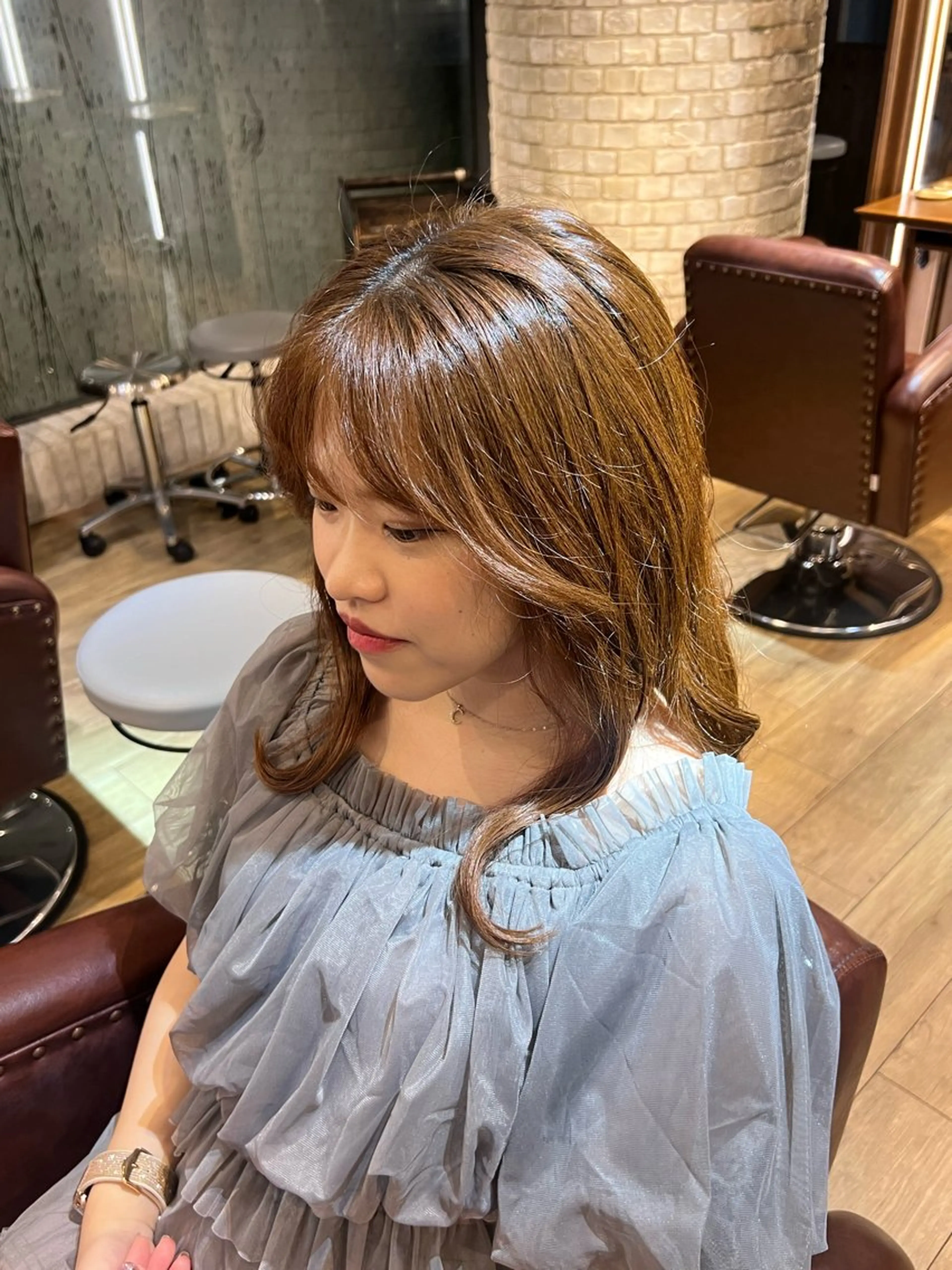 カラー ブリーチ ブリーチなしカラー PANOLA 吉祥寺所属・ツヤ髪✨/ 木下明哉のヘアスタイル