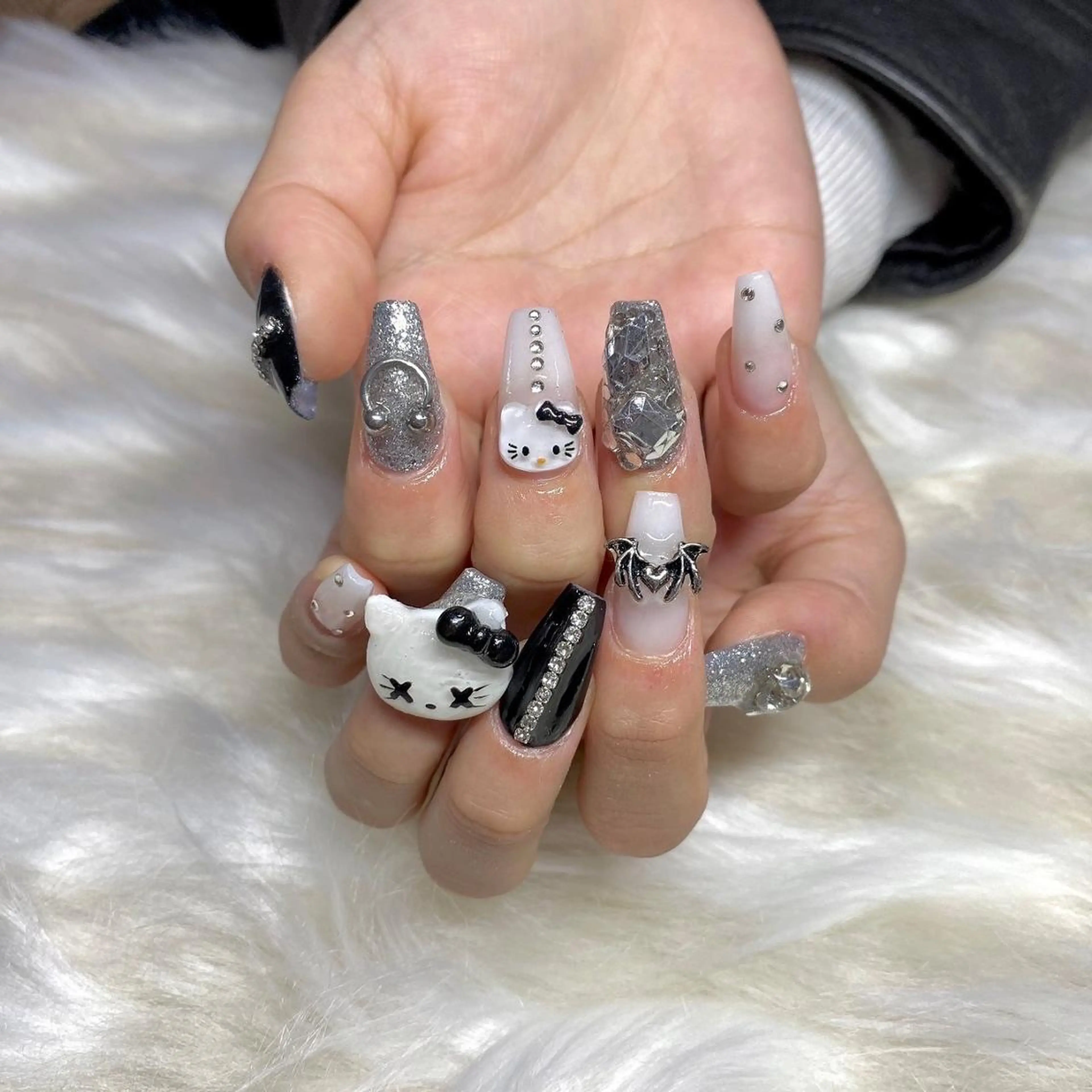 ネイル 長さ出し フレンチネイル ジェルネイル グラデーション 韓国ネイル ハンドネイル Nail&eye Belire 新宿のネイルデザイン