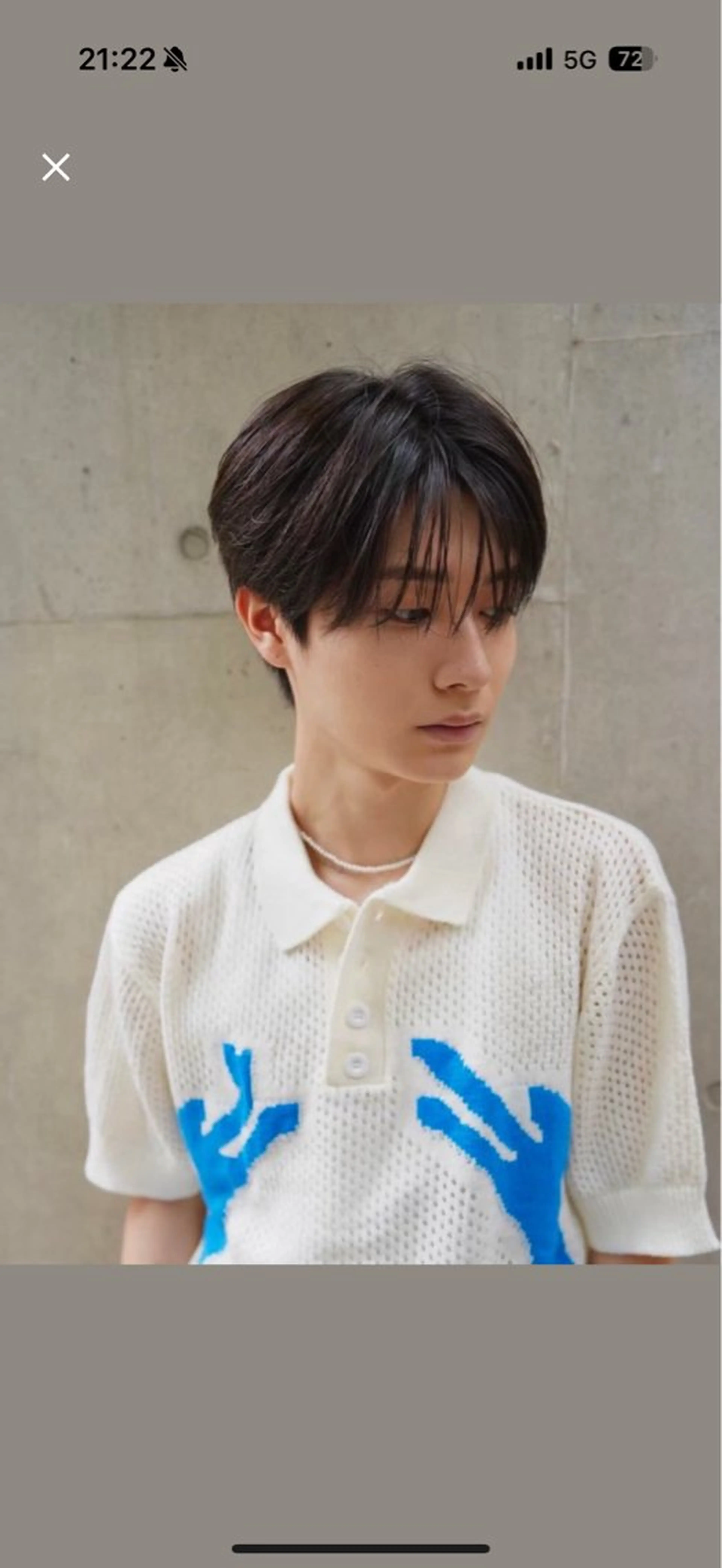 ショート メンズ カット トリートメント ヘアセット nico TOKYO所属・ニュアンス/ センターパート/イノのヘアスタイル