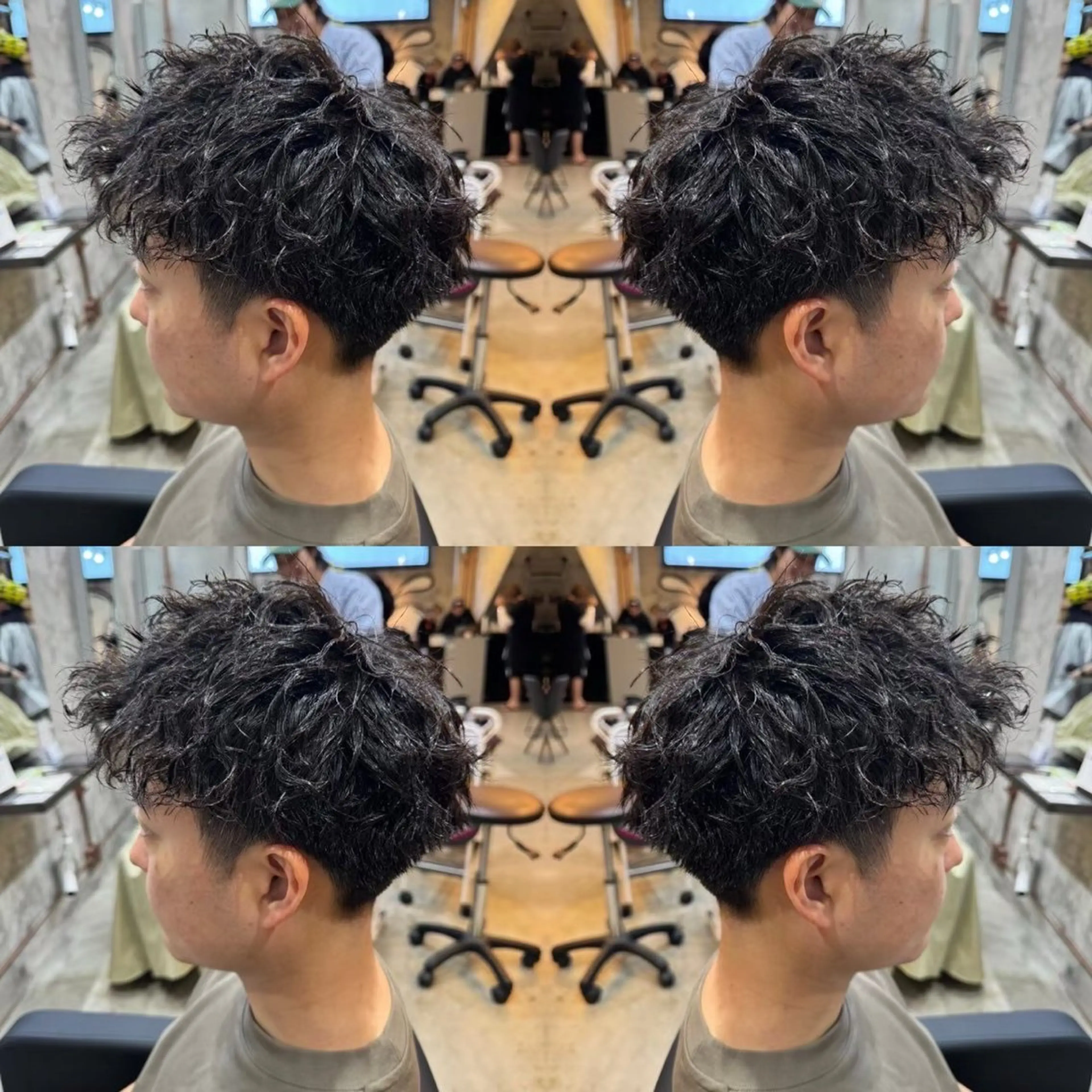 【ご新規様限定🔥】 【スパイキーショート🐝】カット＋⚡️アイロンスタイリング⚡️ ¥3900の写真