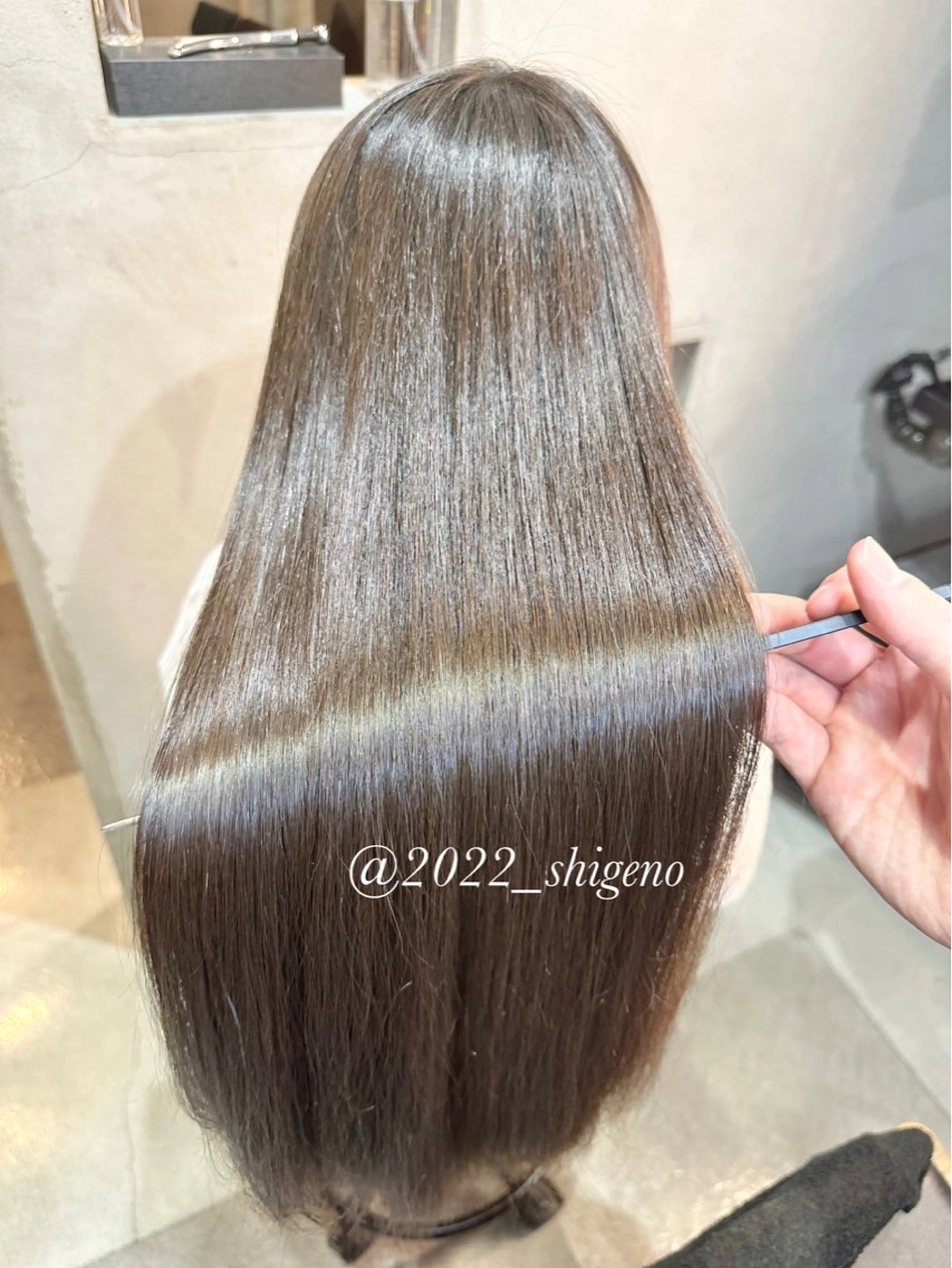 ロング 縮毛矯正 髪質改善|縮毛矯正 ◎店長◎Keitaのヘアスタイル