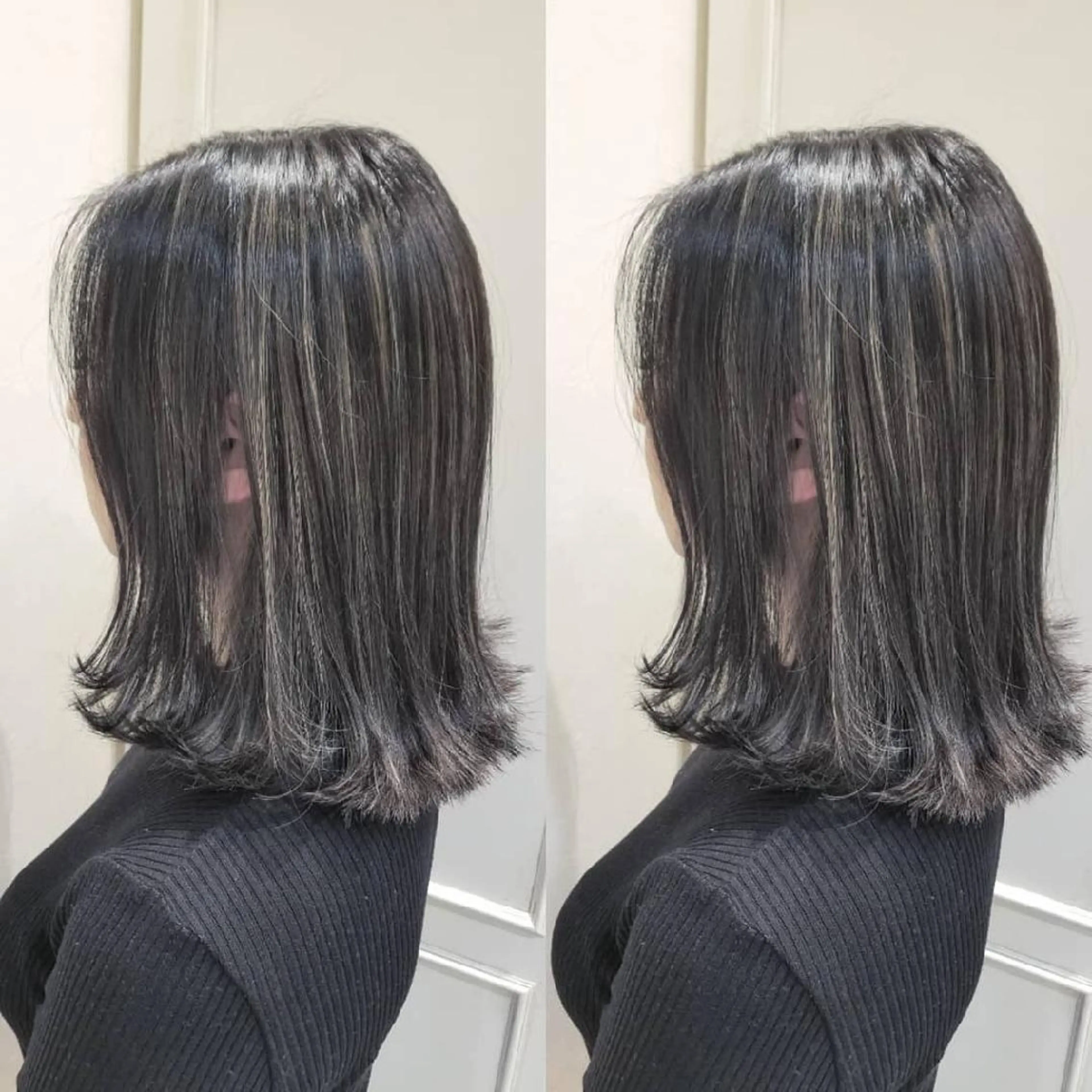 ミディアム カラー ダークグレー ダークグレージュ グレージュ ハイライトカラー 3Dハイライト grow上野御徒町【グロウ】所属・ブリーチ・ハイトーン 特化🎉内山のヘアスタイル