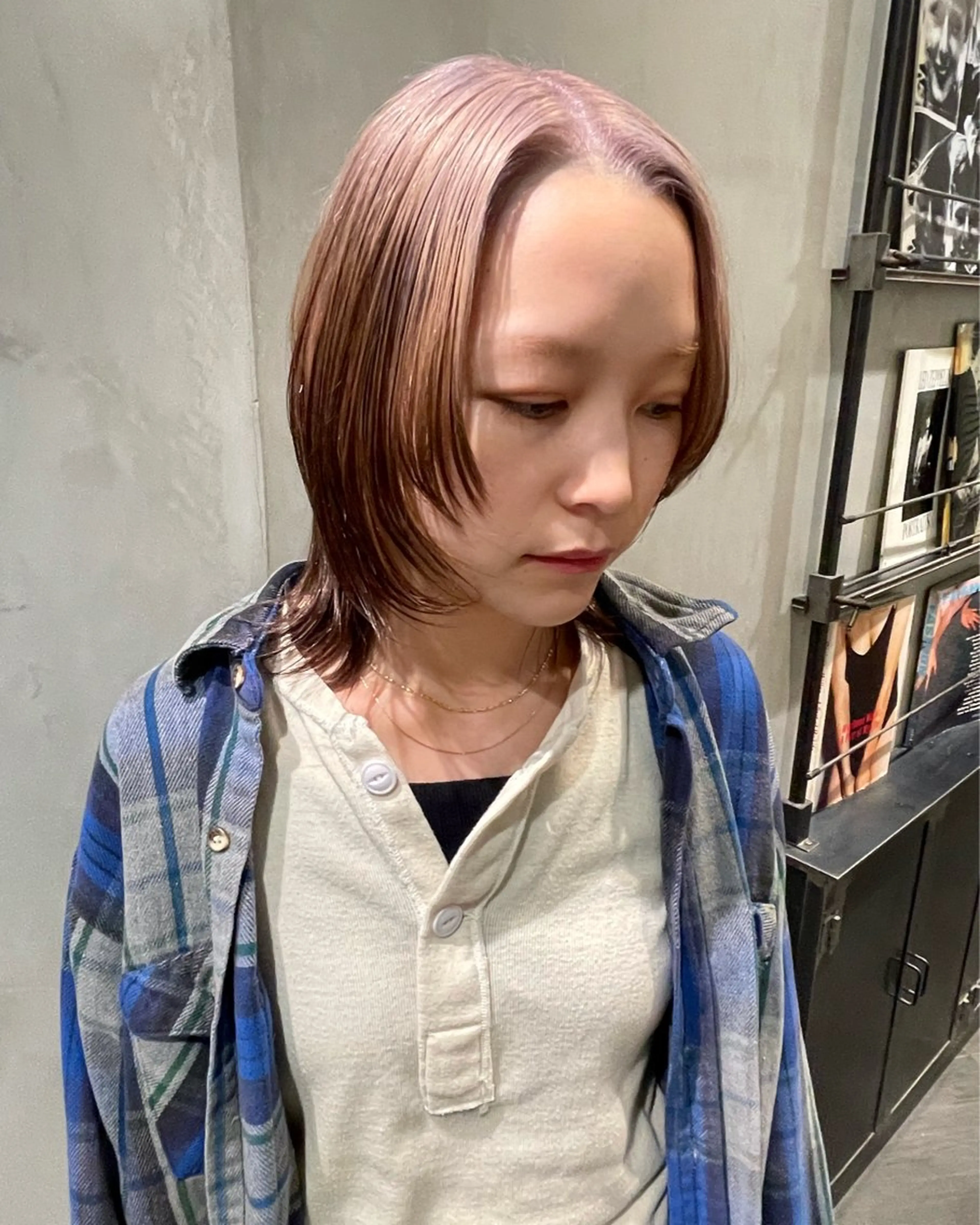 ミディアム カラー カット ヘアカラー トリートメント 優作 〜圧倒的信頼〜のヘアスタイル