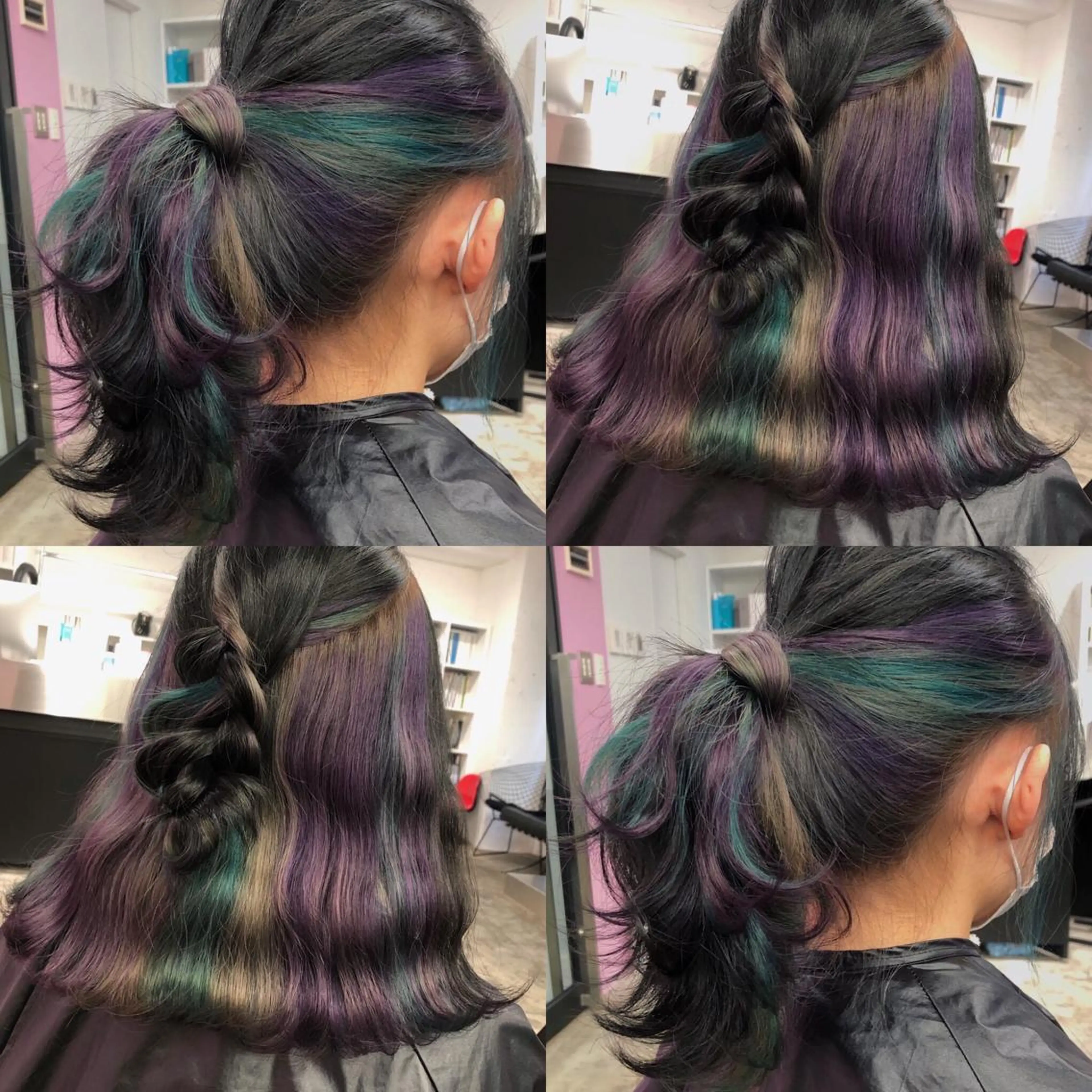 ロング カラー ユニコーンカラー カット ヘアカラー トリートメント pigment所属・♡MIHO♡ スタイリストのヘアスタイル