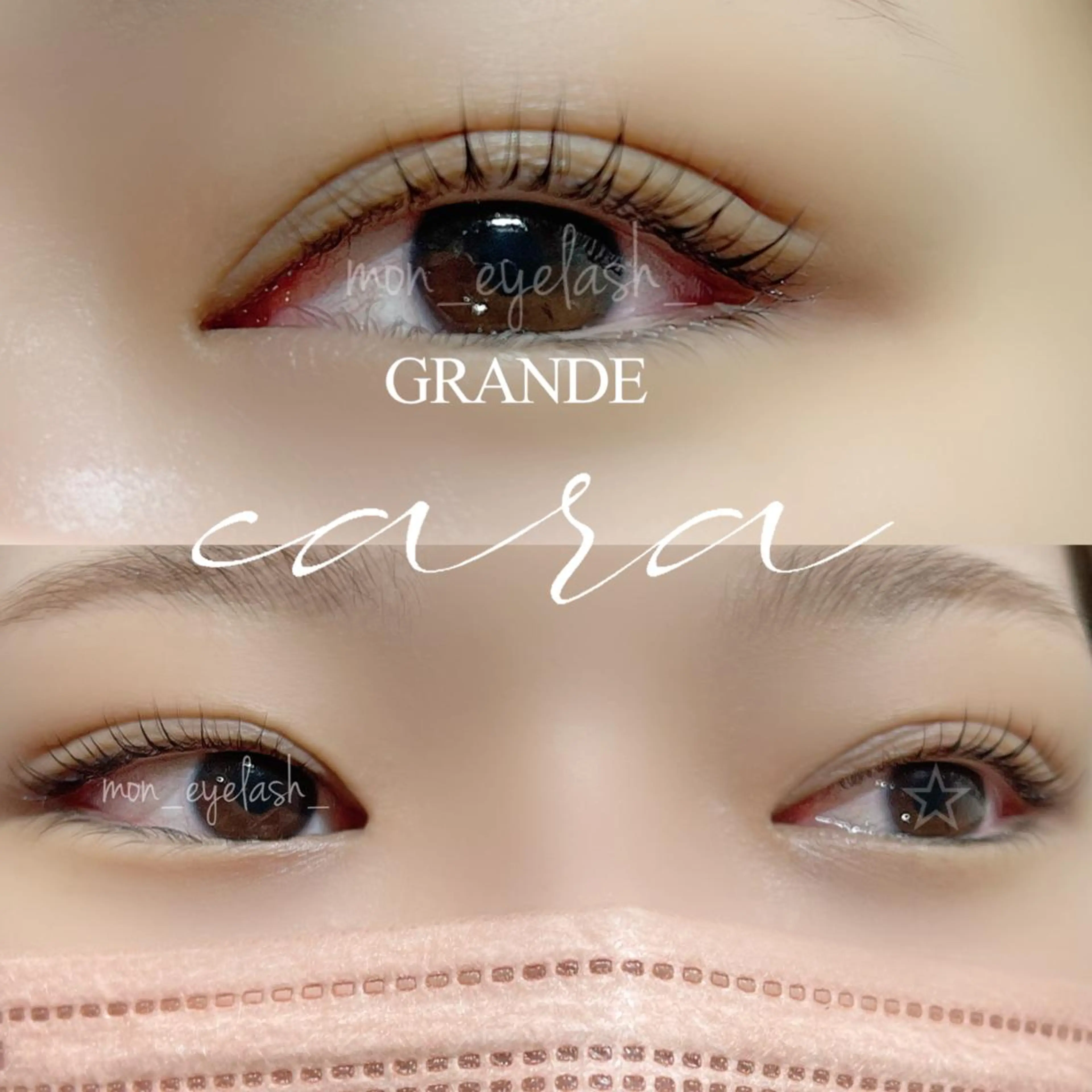 マツエク・マツパ アイブロウ パリジェンヌラッシュリフト マツパ GRANDEcara 栄 Miki🍀のマツエク・マツパデザイン