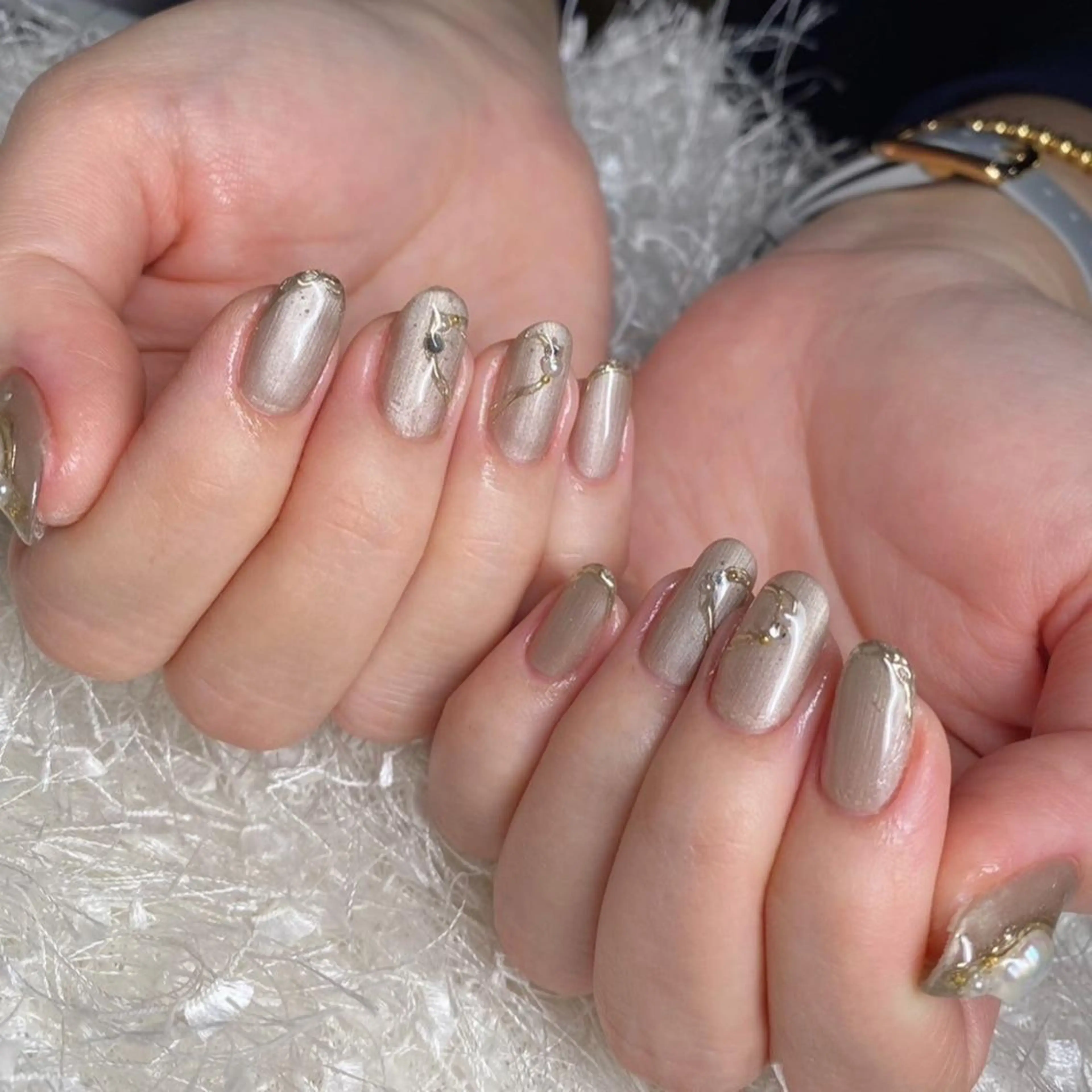 ネイル 長さ出し フレンチネイル ジェルネイル グラデーション 韓国ネイル ハンドネイル Nail&eye Belire 新宿のネイルデザイン