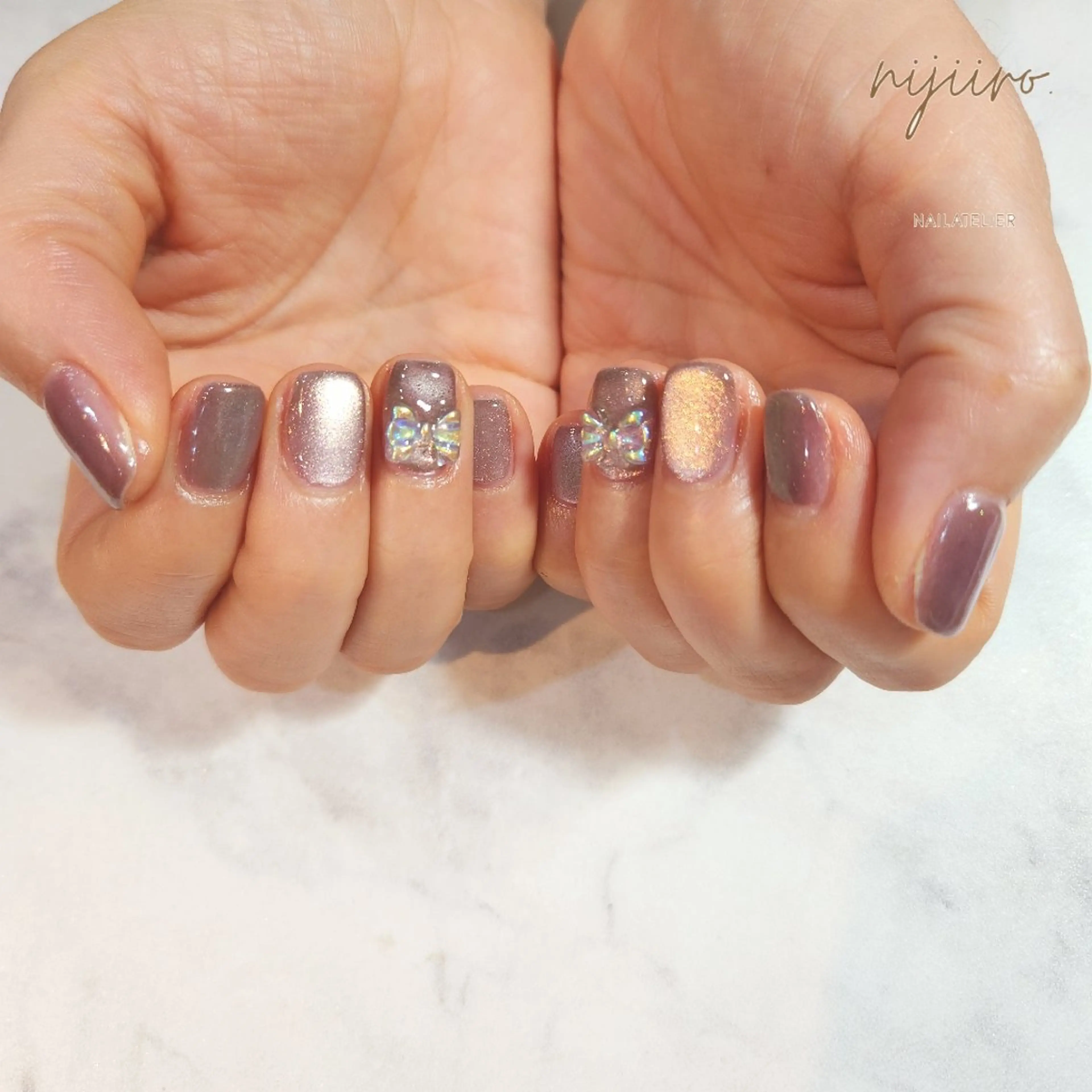ネイル ハンドネイル nailatelier nijiiro.所属・nijiiro🌈 サトウのネイルデザイン
