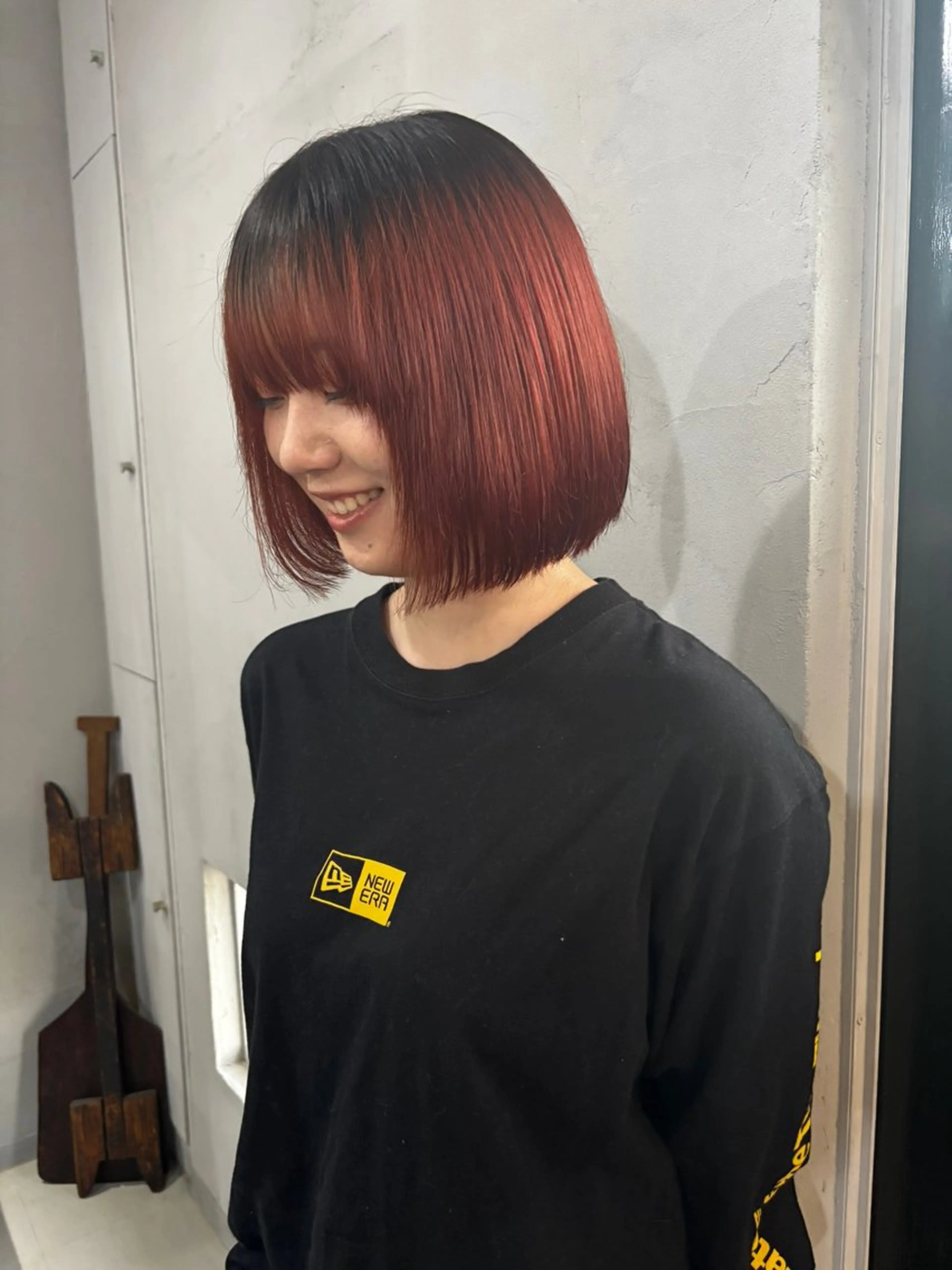 ミディアム カラー ボブ Aem.所属・toiro Aem. 仲村　幹大のヘアスタイル