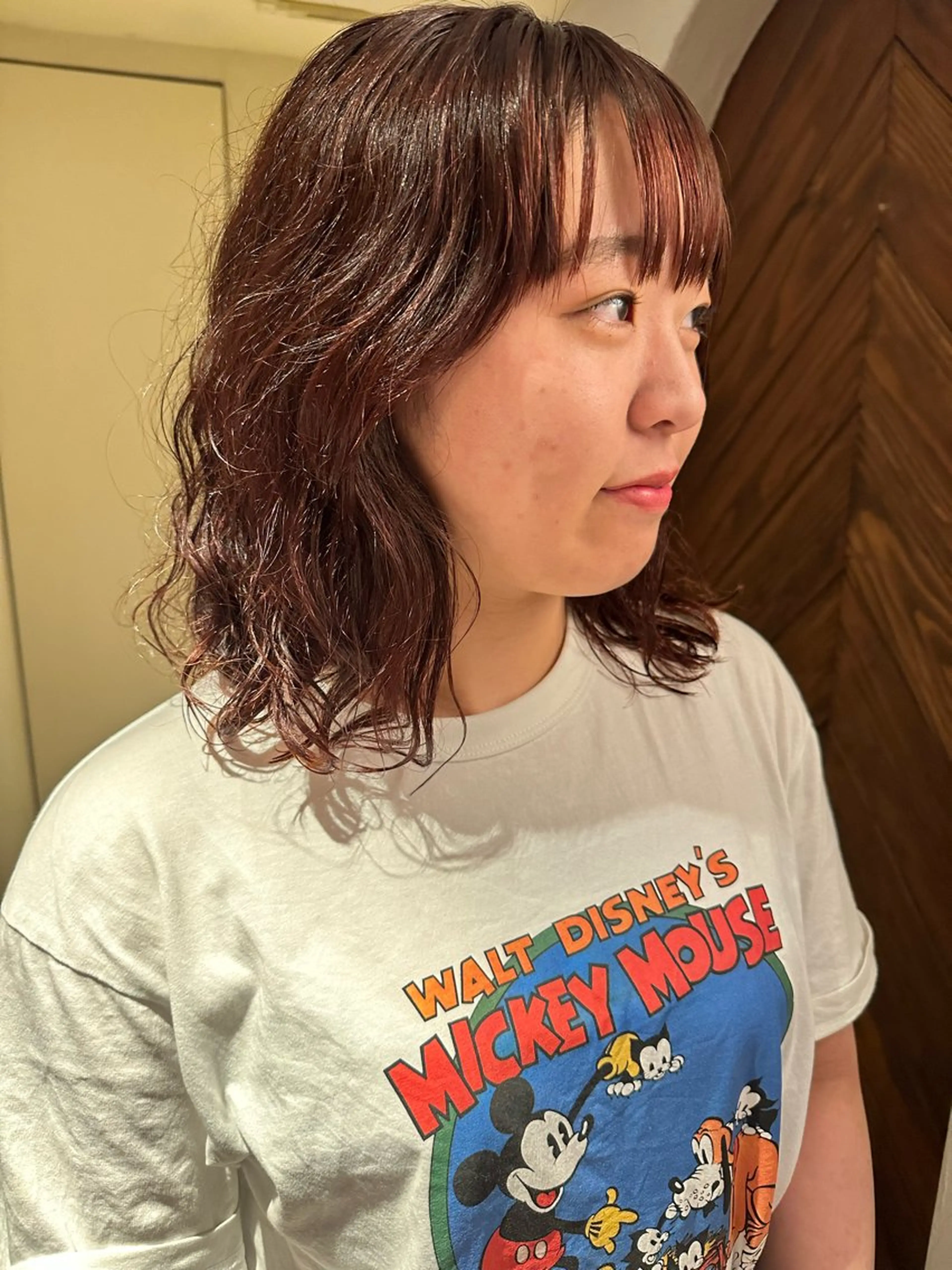 カラー パーマ 加藤好/カットモデル /暖色カラー🍒🧡のヘアスタイル