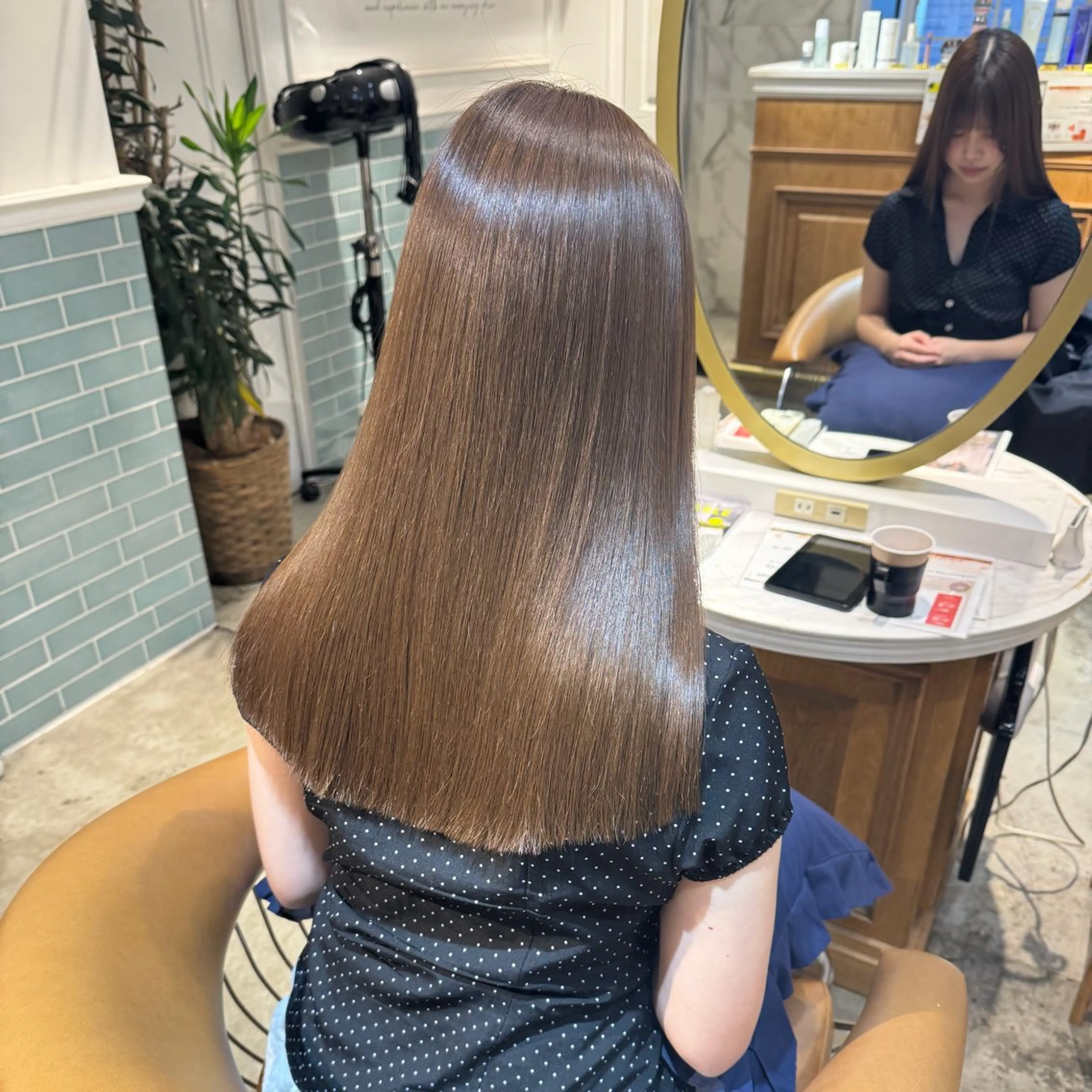 ロング 髪質改善 縮毛矯正 カット 縮毛矯正 トリートメント ヘアセット 髪質改善/ボブ /韓国/erikoのヘアスタイル